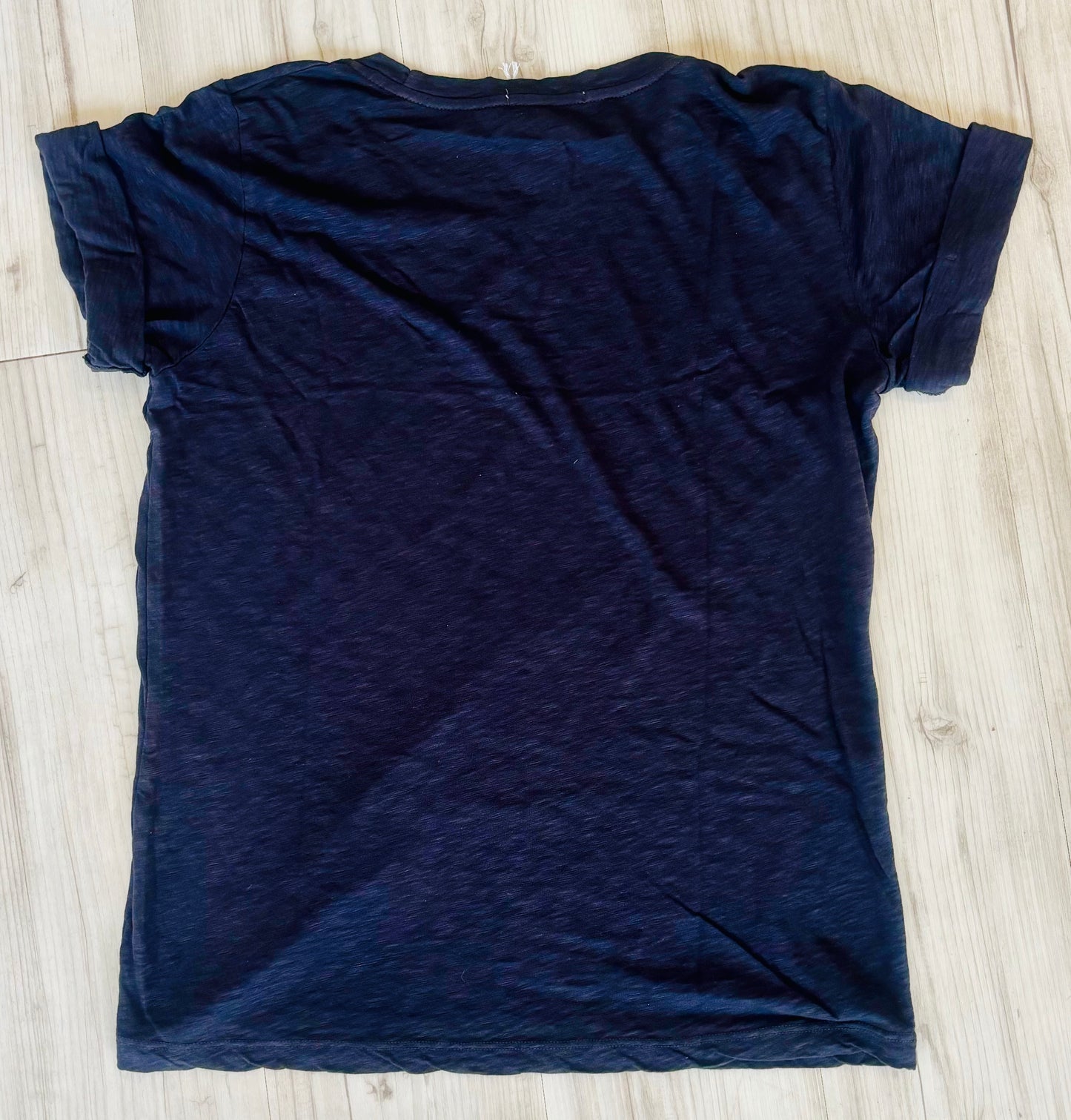 Rolled Sleeve Tee Checkers - Washed Black