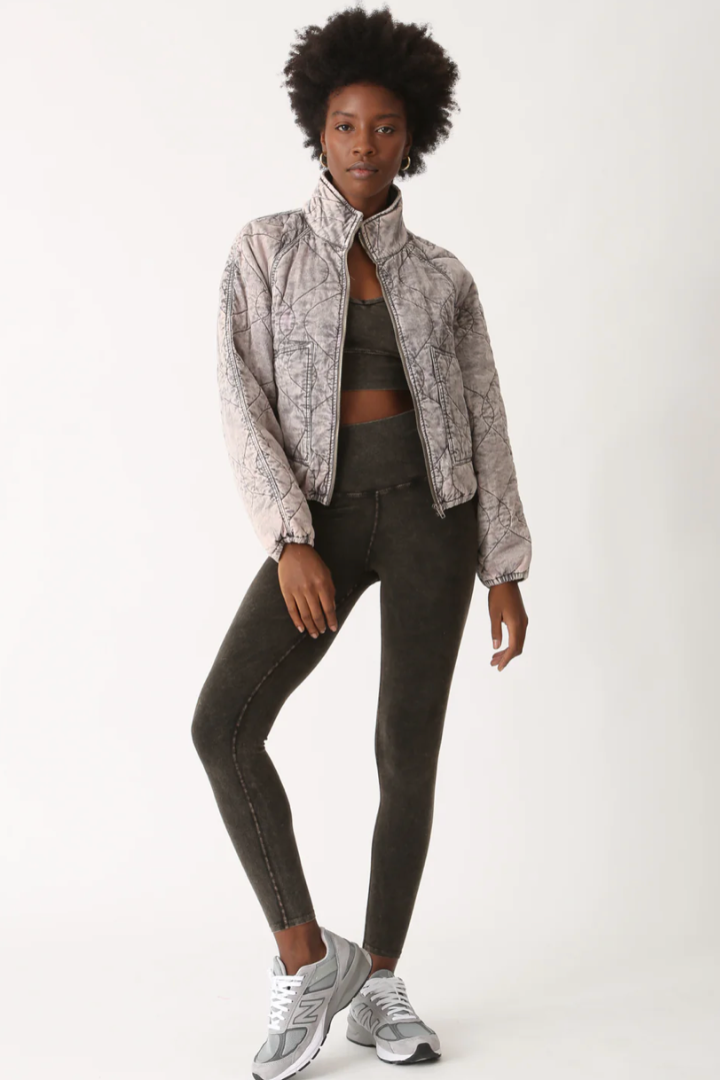 Quilted Jacket - Acid Driftwood