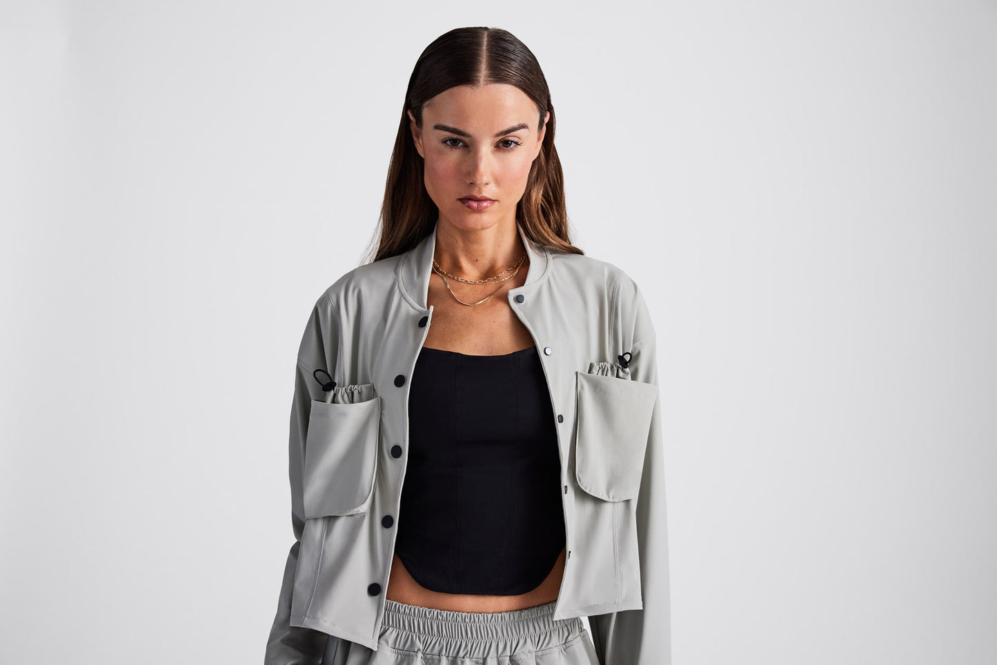 Raya Bomber Jacket - Silver Birch