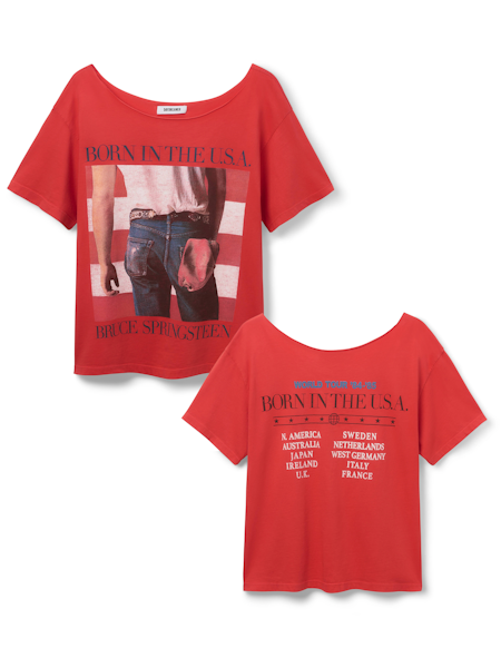 Bruce Born USA Off The Shoulder - Cherry Red