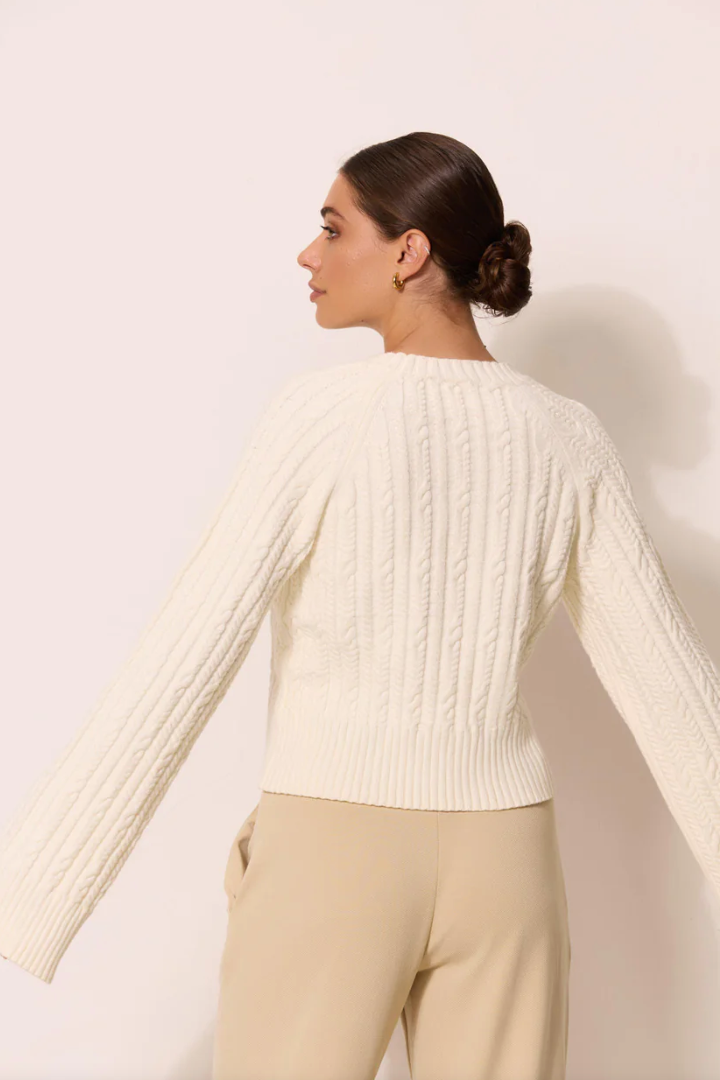 Blake Cable Knit Crewneck Sweater