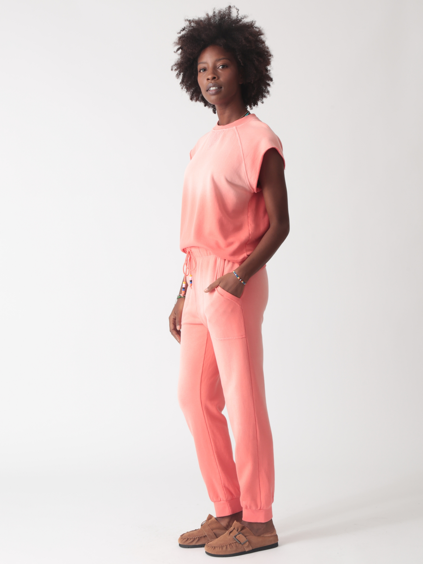 Luna Sweatshirt-Sunrise - Coral