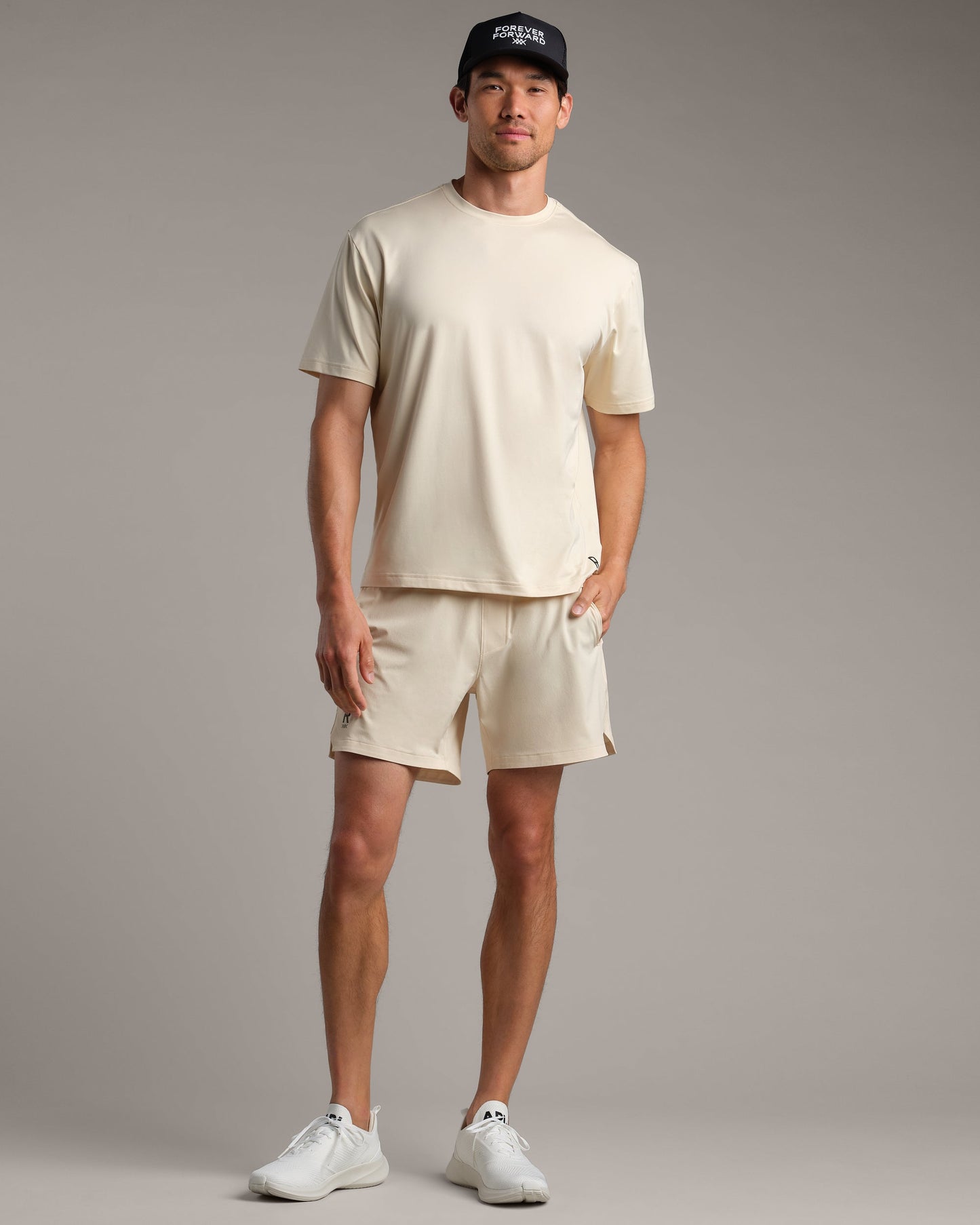Mens 6In Base Training Short Lined - Linen