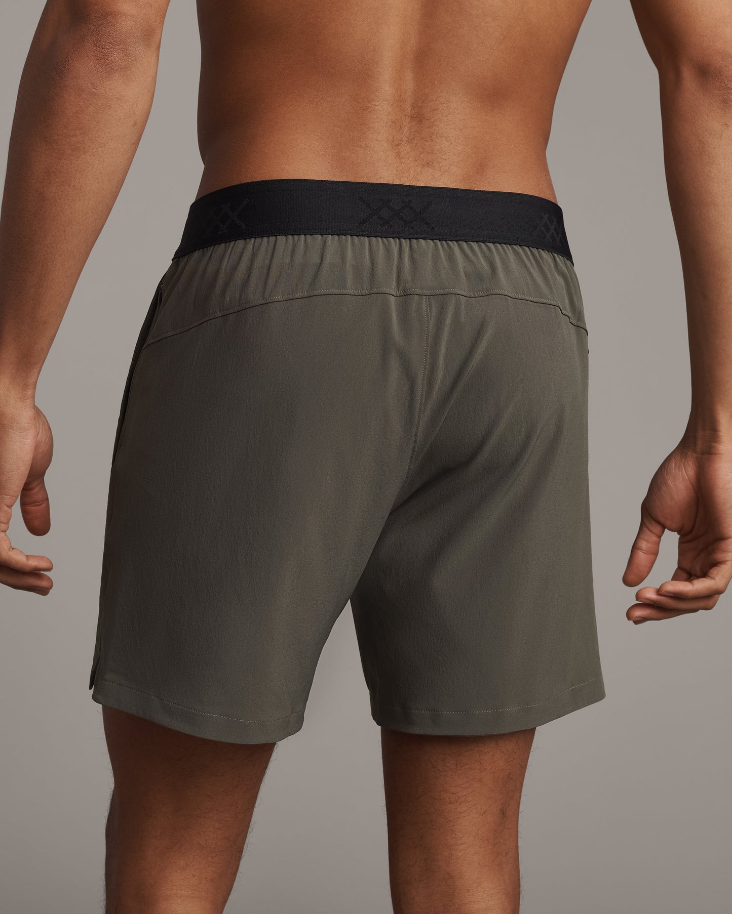 Mens 6" Base Training Short - Unlined - Lichen Green