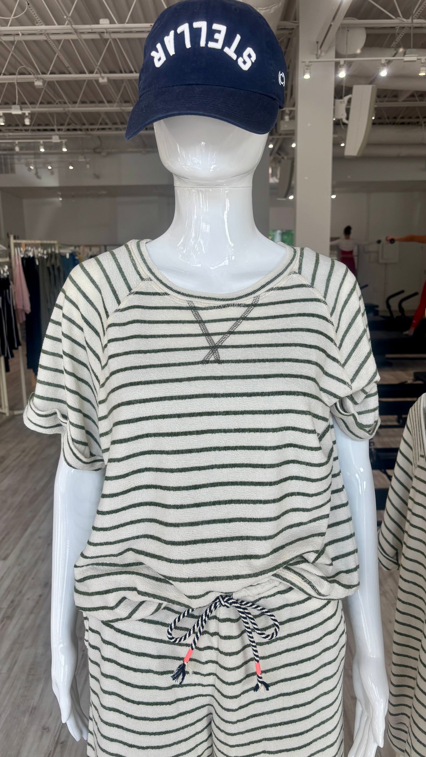 Stripe Knit Raglan - Oyster