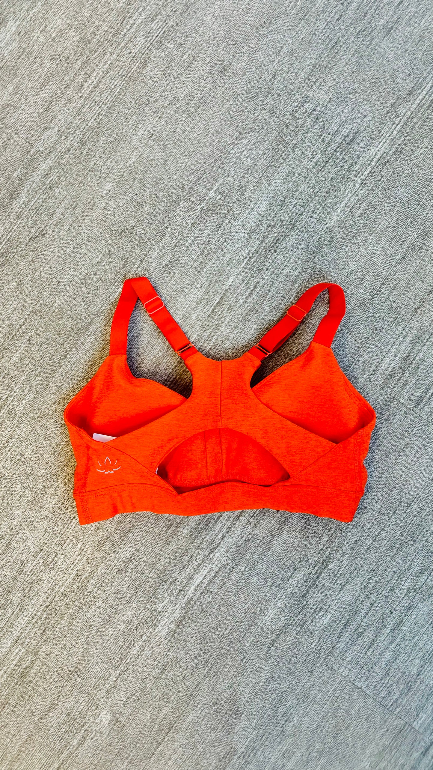 Spacedye On Center Bra - Firecracker Red Heather