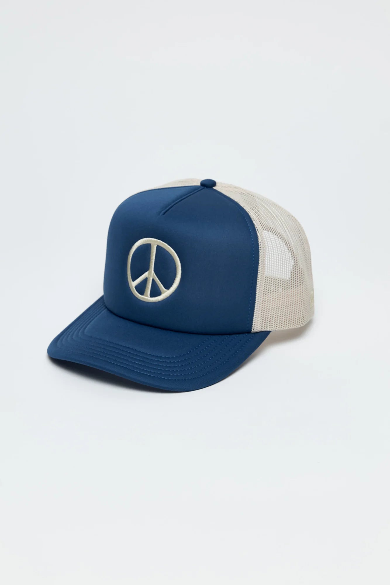 Peace Trucker Hat - Deep Sea/Canvas