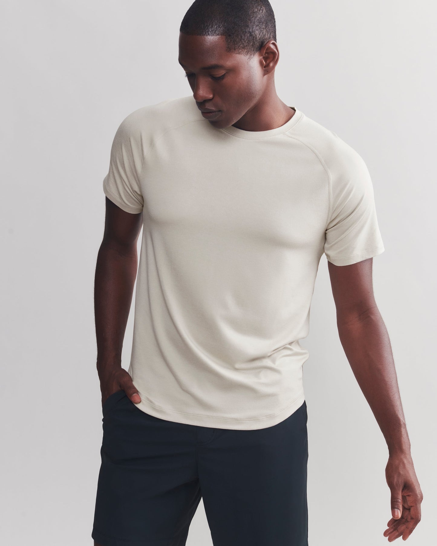 Mens Atmosphere Tee - Stone Heather