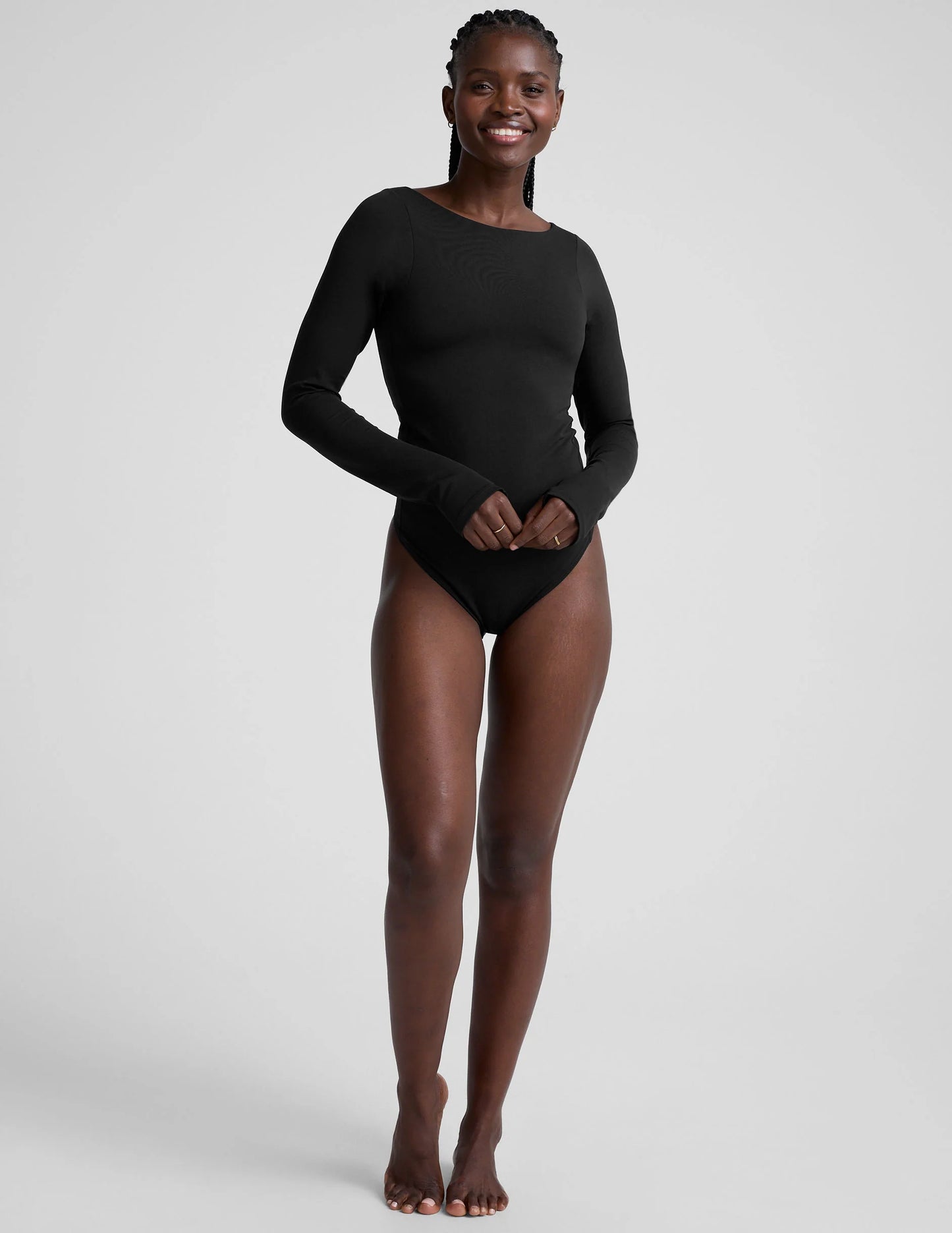 Serene Boatneck Bodysuit - Dusk Brown