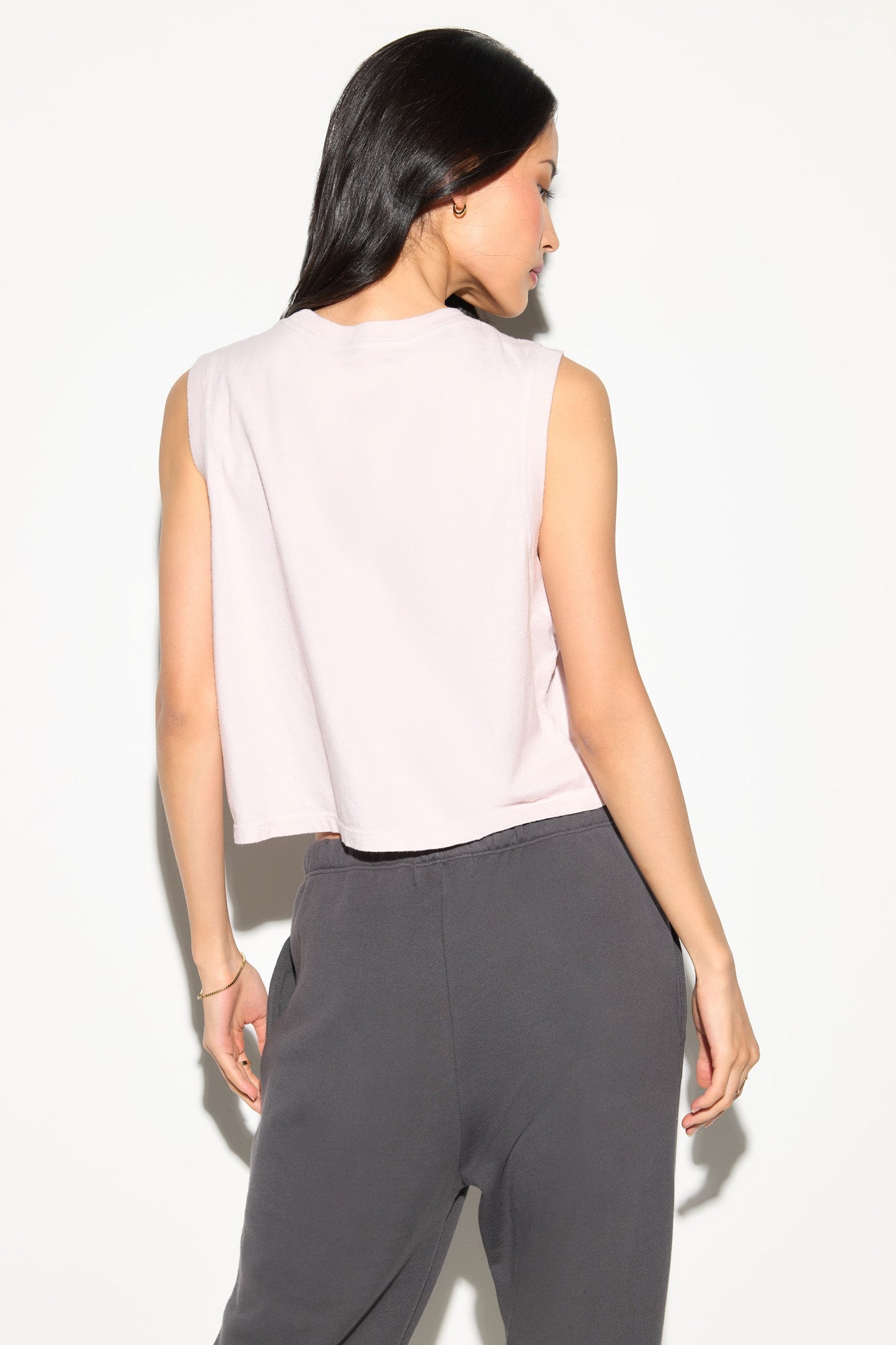 Peace Emblem Doheny Crop Tank - Pink Dunes