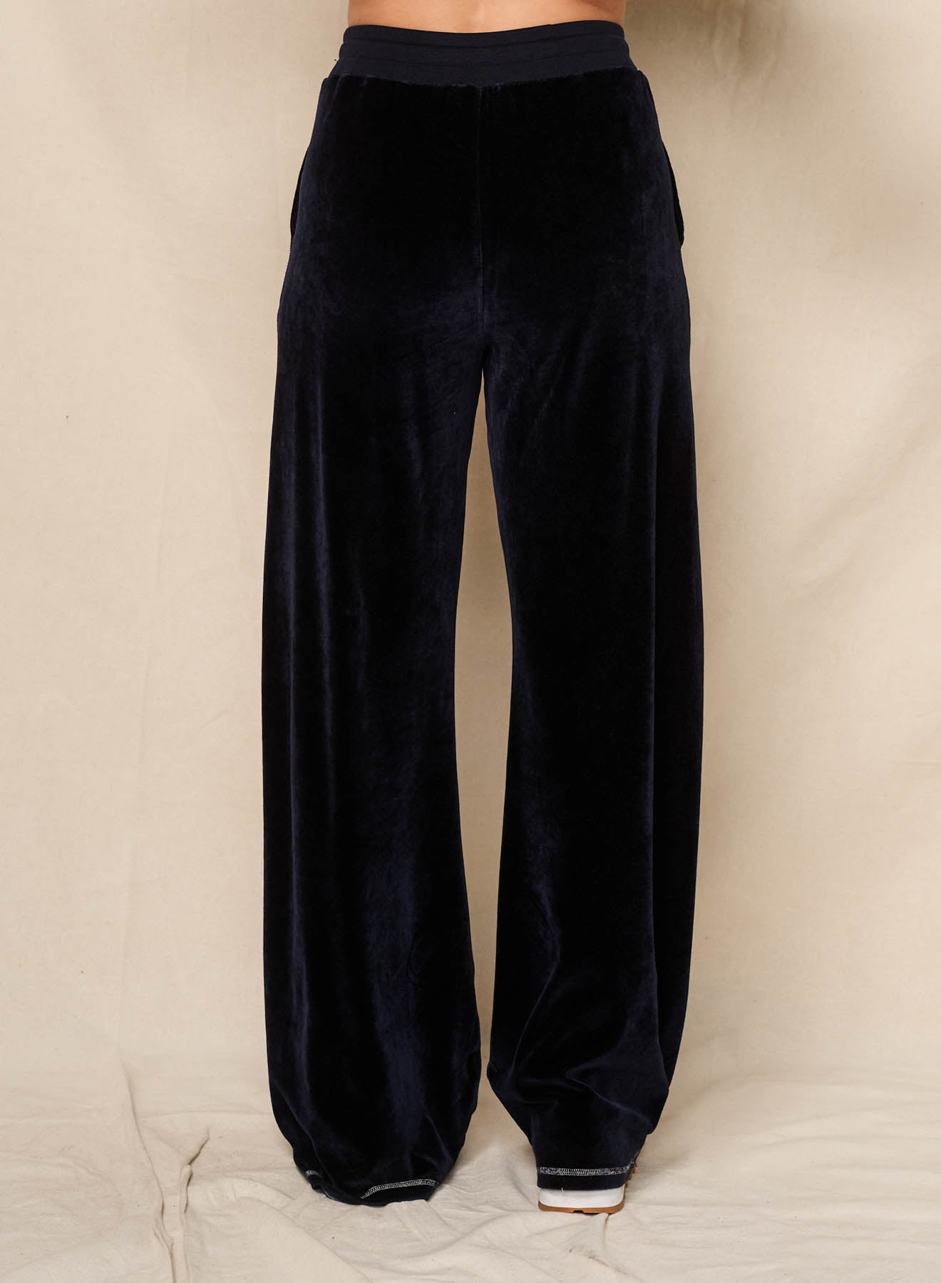 Velour Lounge Pant - Deep Navy