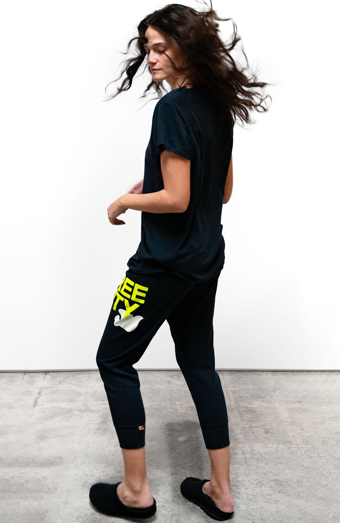 Lightweight 3/4 Sweatpant - Squidsink Lemons