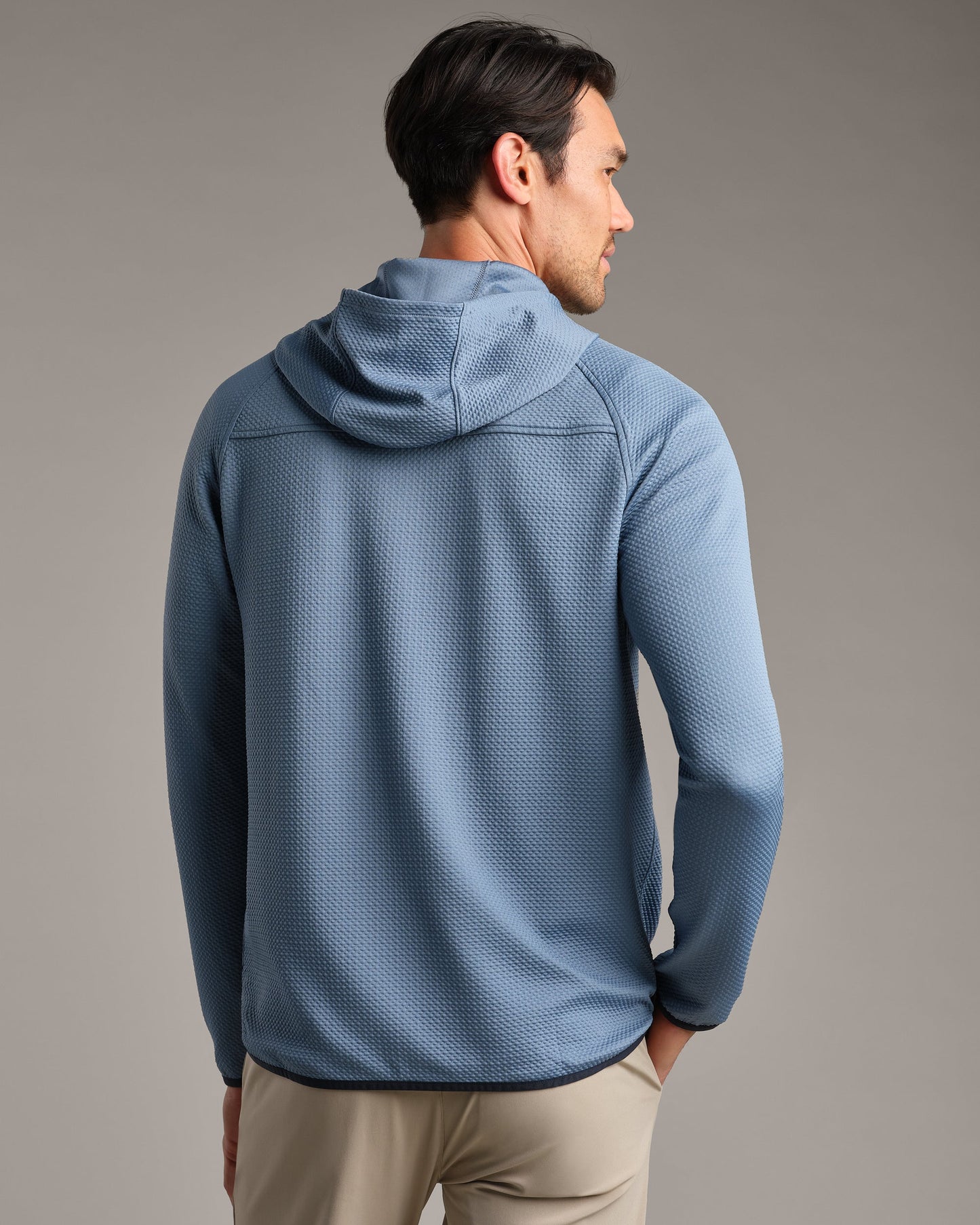 Mens Founder's Golf Hoodie - Arctic Blue/True Navy