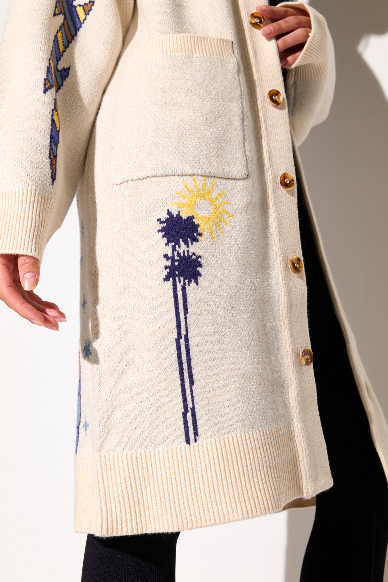 Grateful Sky Estelle Cardigan - Winter White