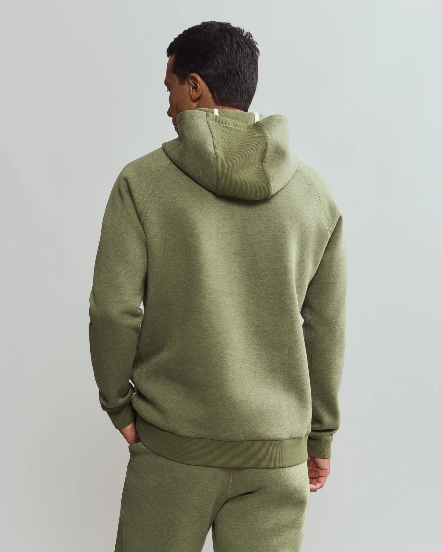 Mens Heritage Midweight Hoodie - Olivine Heather