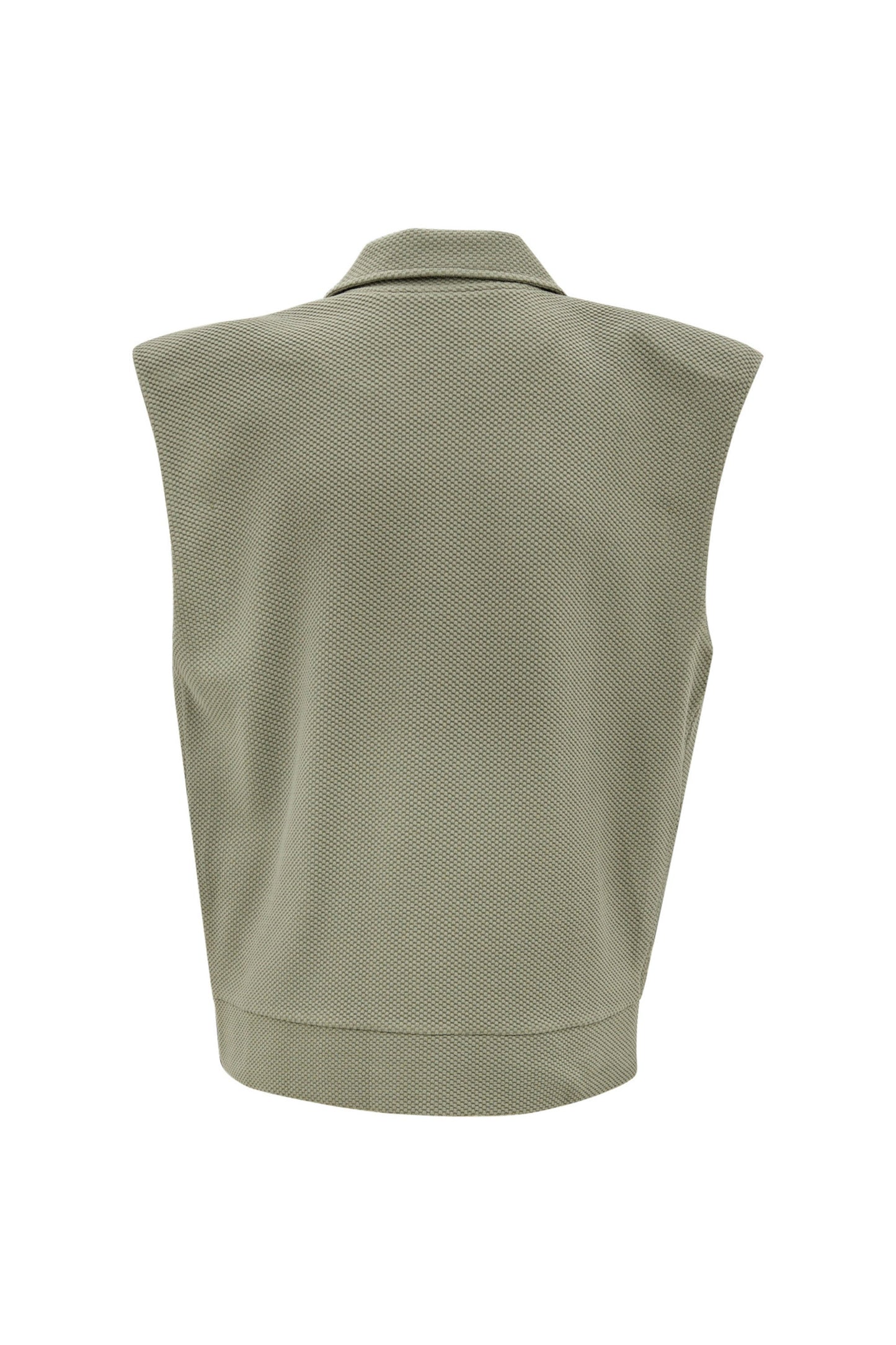 Moon Classic Sleeveless Jacket - Olive