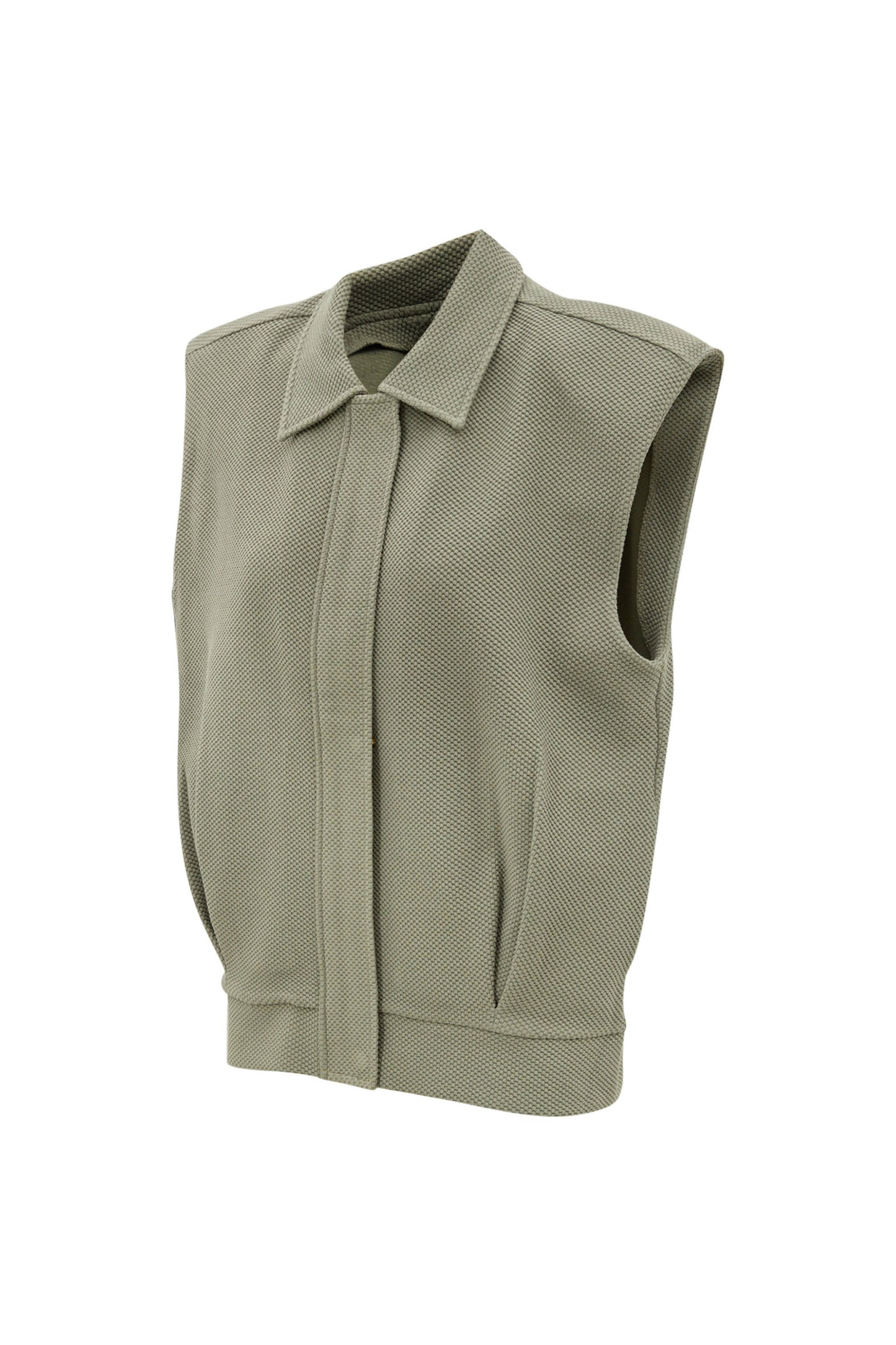 Moon Classic Sleeveless Jacket - Olive
