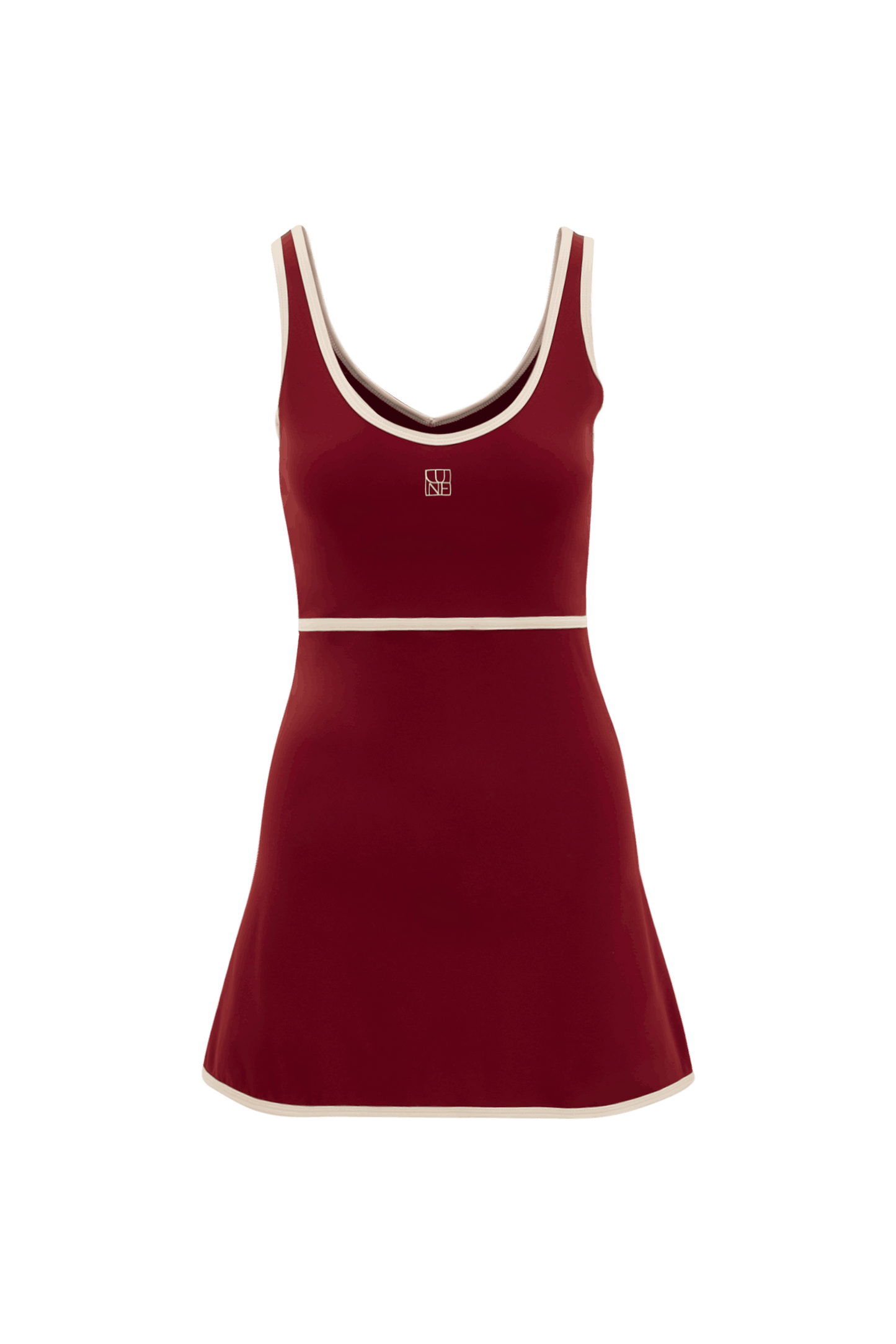 River Lift Allstar V-Neck Dress - Burgundy