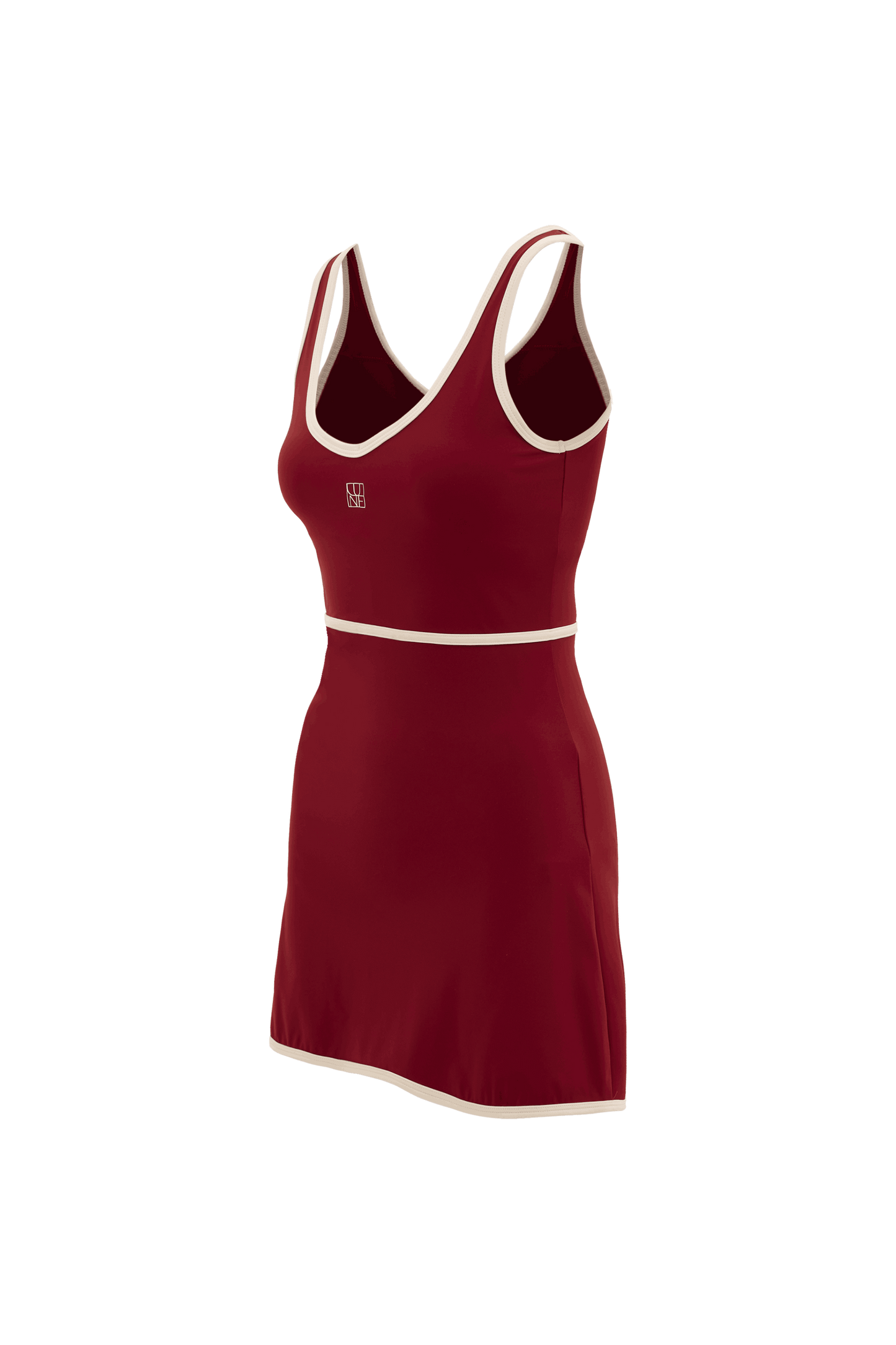 River Lift Allstar V-Neck Dress - Burgundy