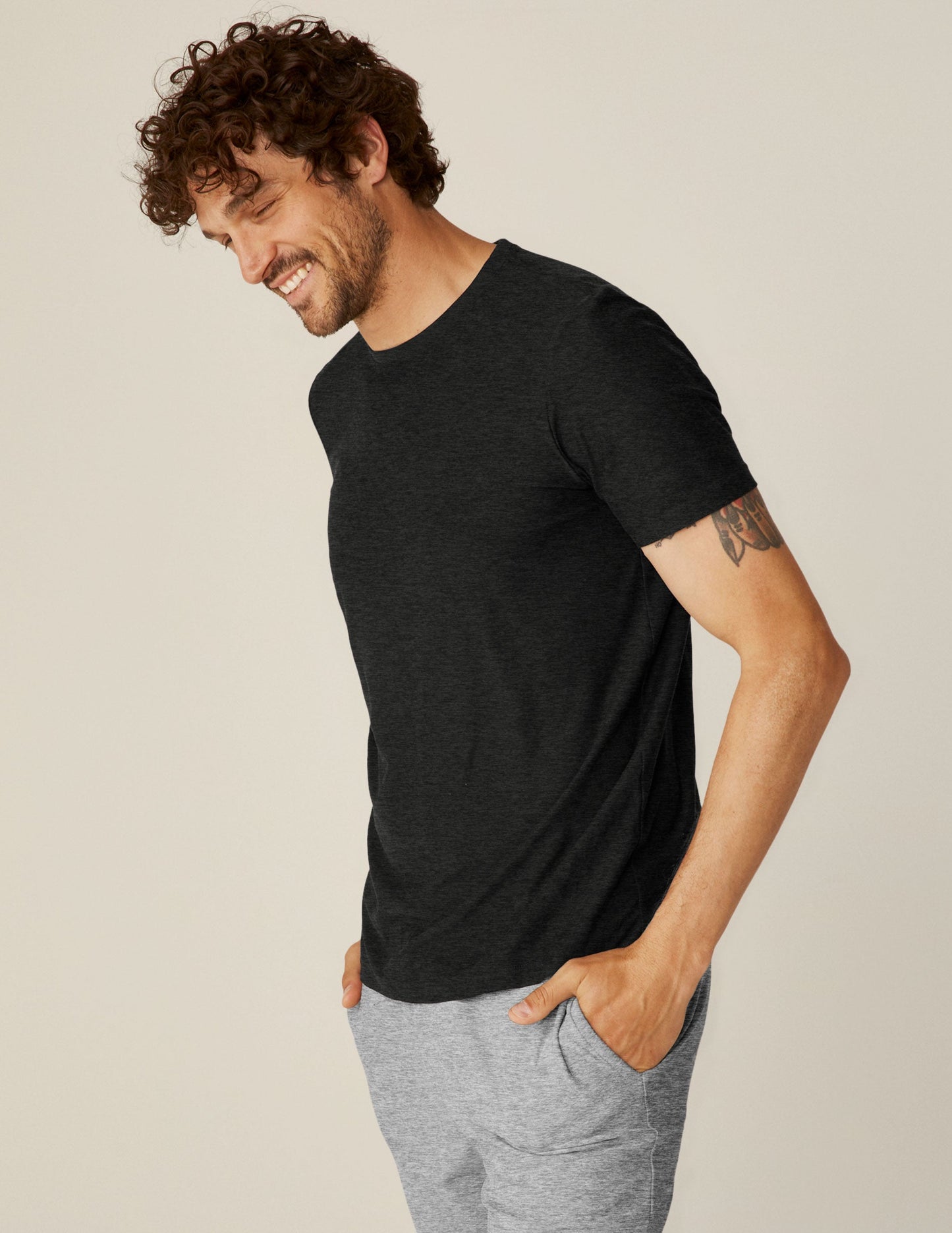 Mens Always Beyond Crew Tee 2.0 - Darkest Night