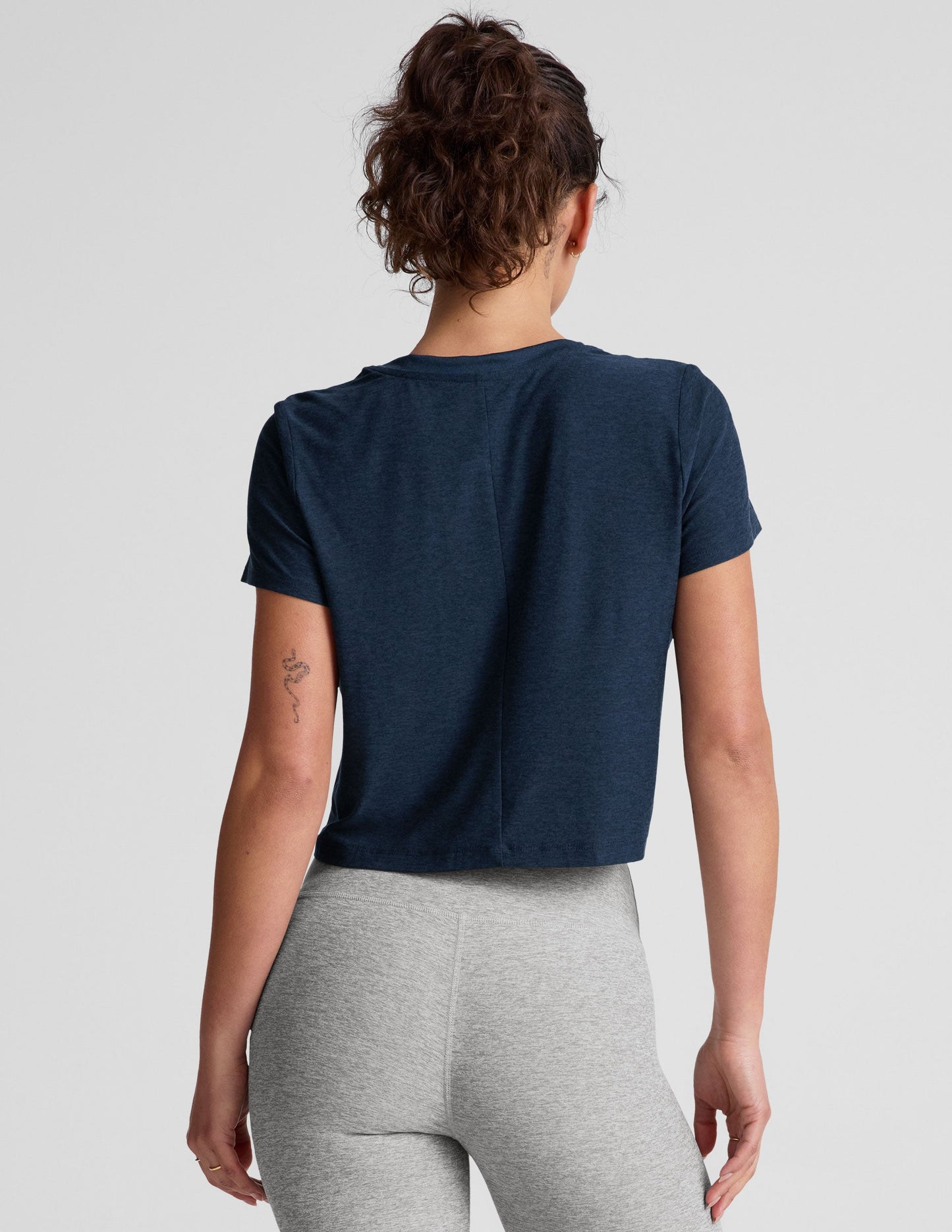 Featherweight Supreme Cropped Tee - Nocturnal Navy