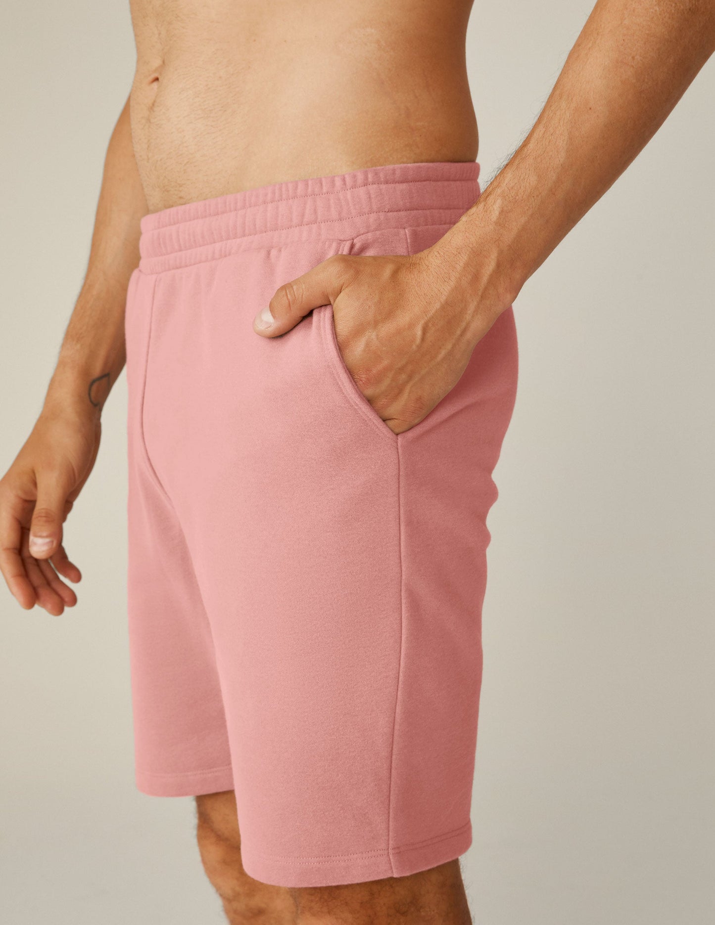 Mens Fresh Cut Sweat Short - Clay Pink