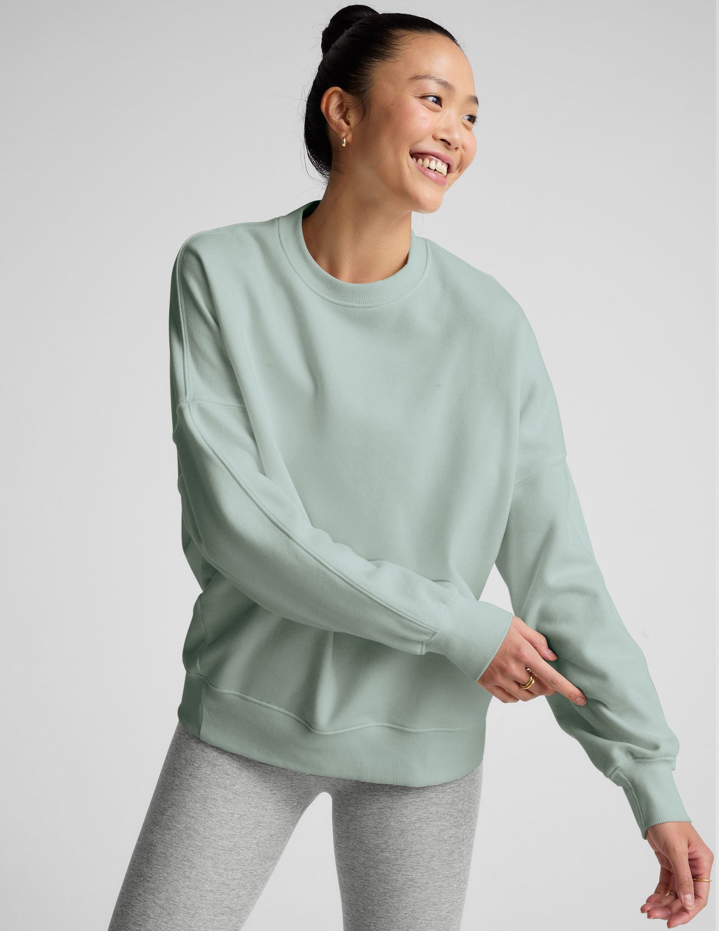 Luxefleece Oversized Sweatshirt - Pale Blue