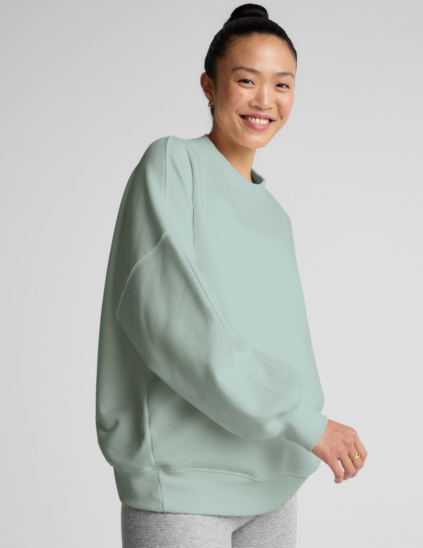 Luxefleece Oversized Sweatshirt - Pale Blue