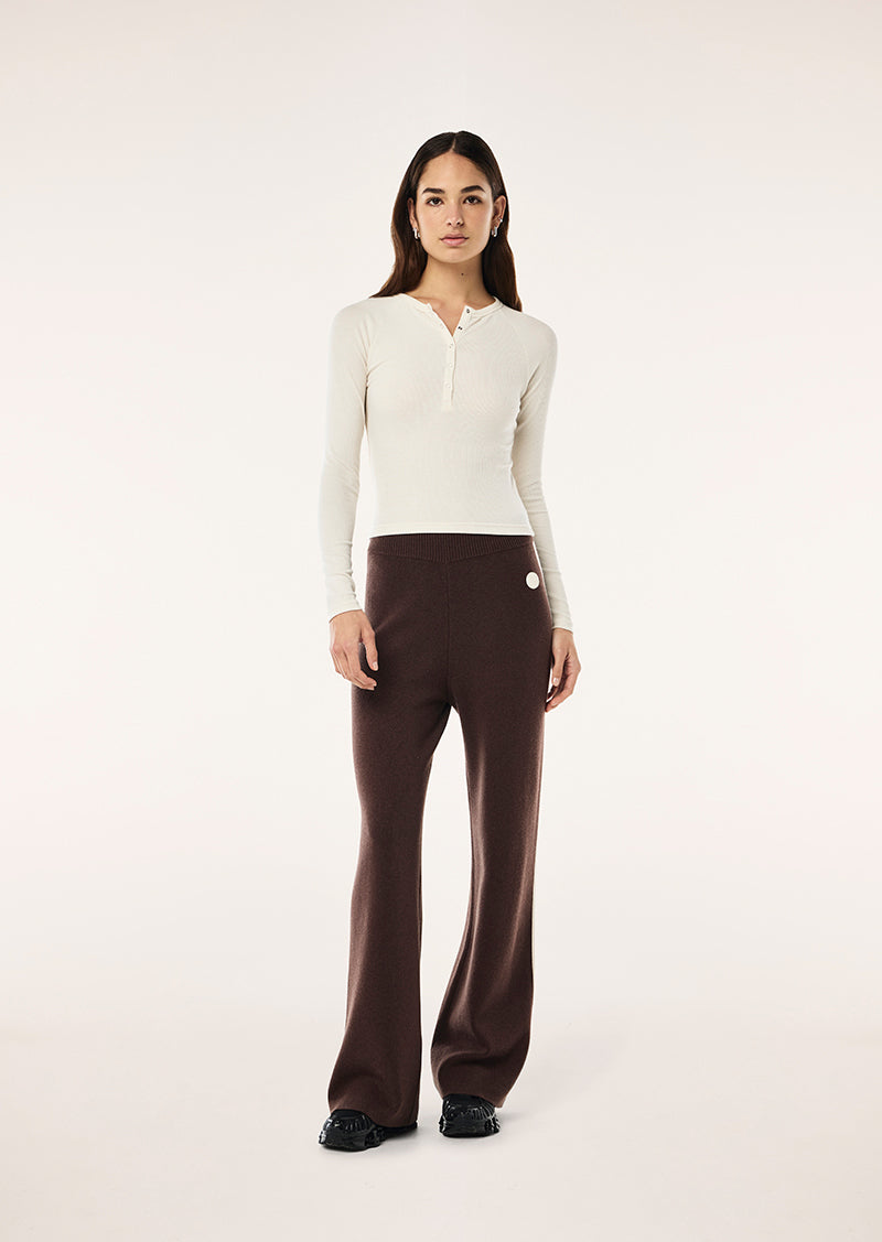 Prive Rib Long Sleeve Tee - Whisper White