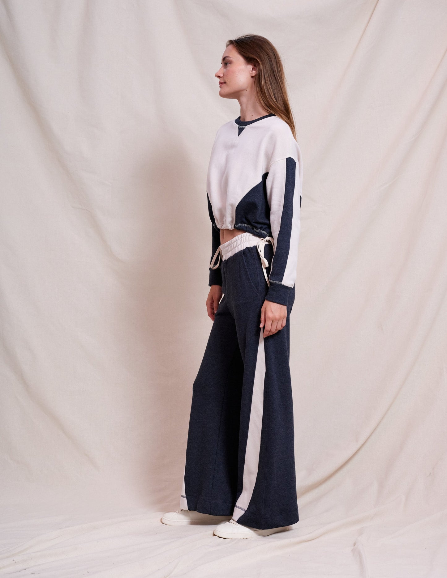 Color Blocked Pullover - Oyster