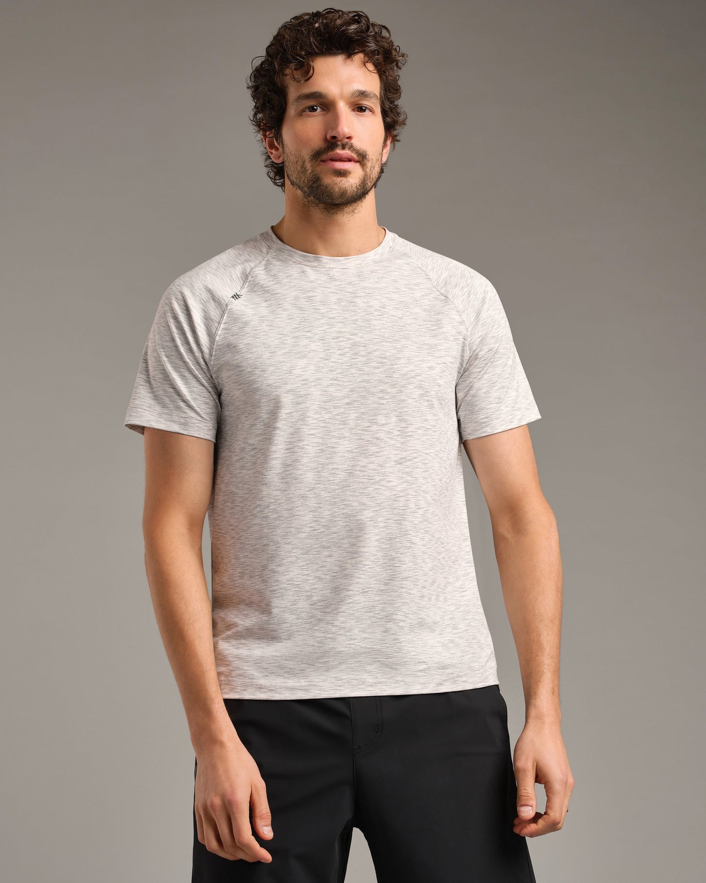 Mens Reign Short Sleeve - Gray Space Dye