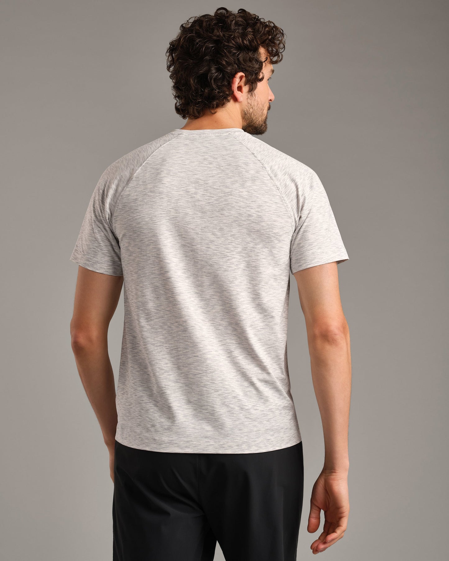Mens Reign Short Sleeve - Gray Space Dye