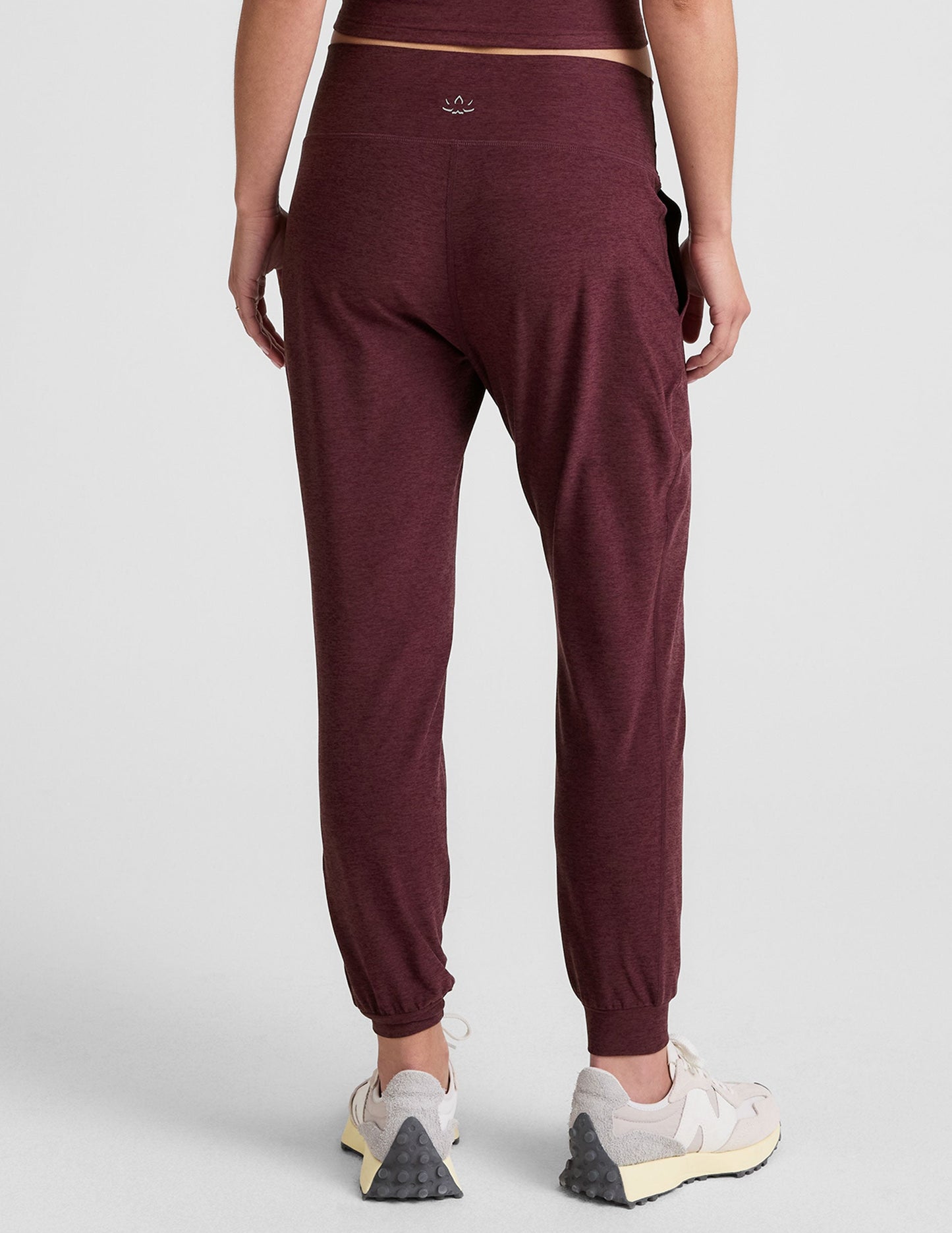 Spacedye Midi Jogger - Midnight Burgundy Heather