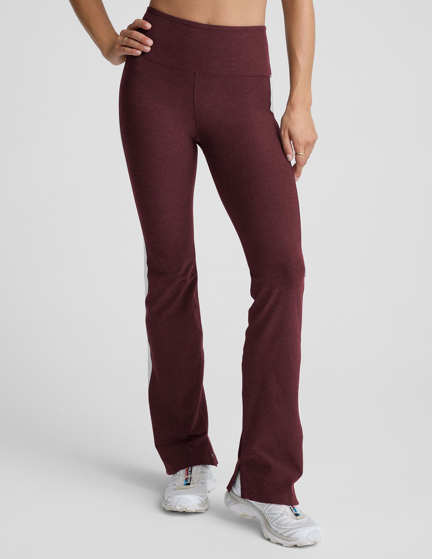 SD Gemini Side Slit Pant - MidnightBurgundyHthr