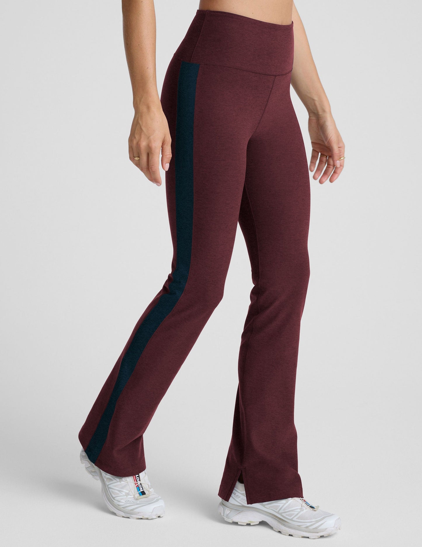 SD Gemini Side Slit Pant - MidnightBurgundyHthr