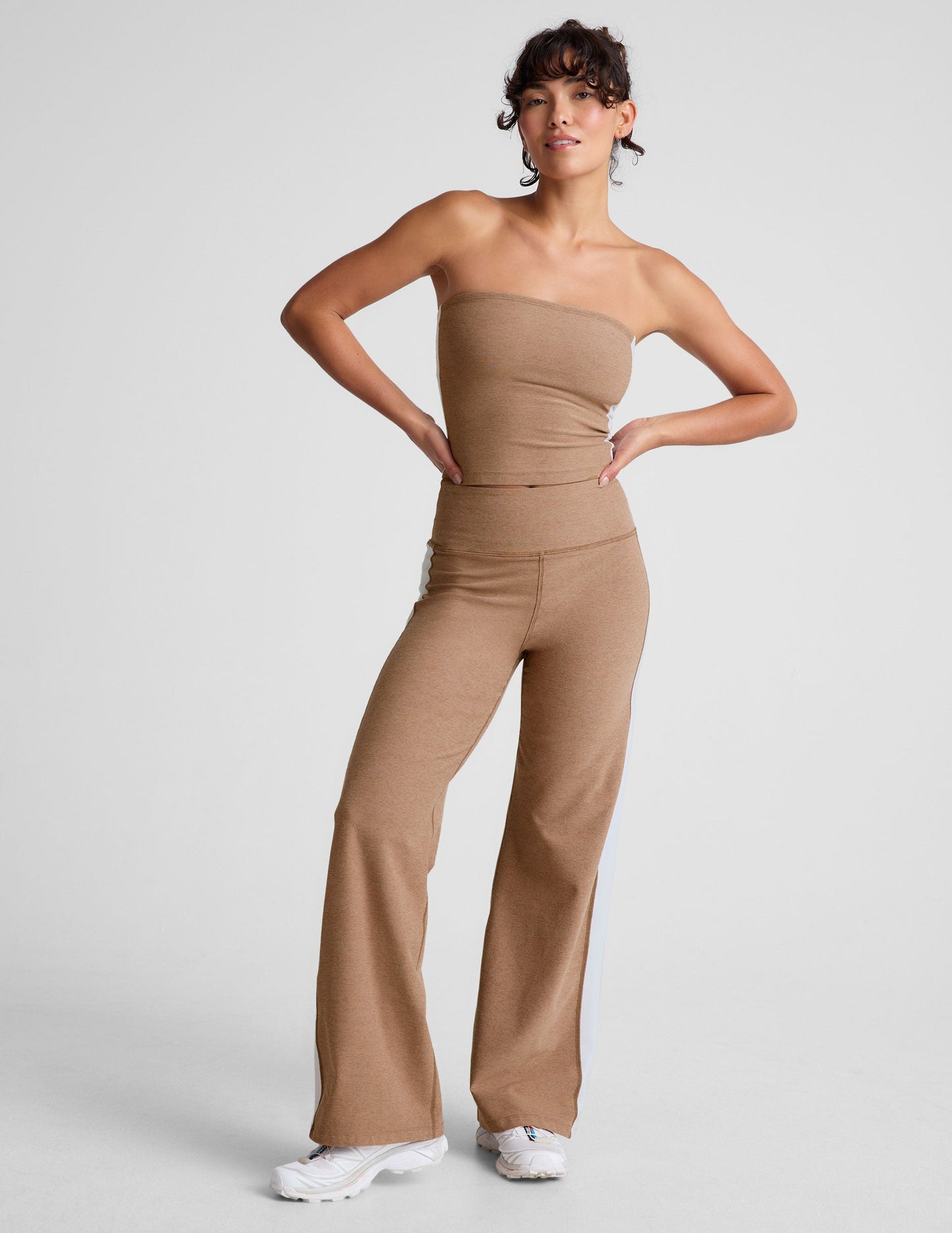 Spacedye Line Up Wide Leg Pant - Desert Sand/White