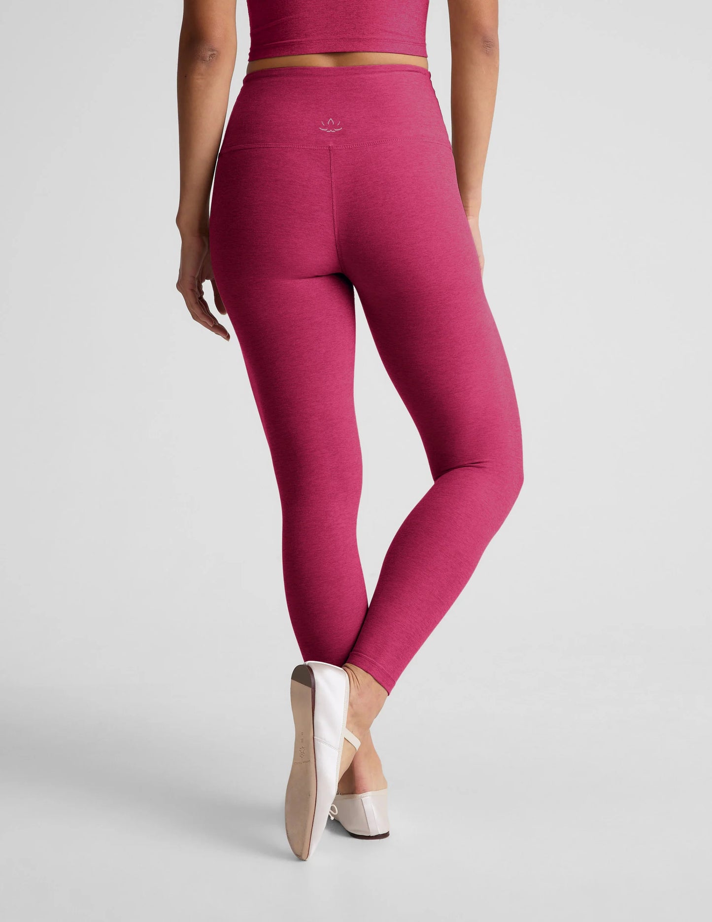 Spacedye Midi HW Legging - Sangria Heather