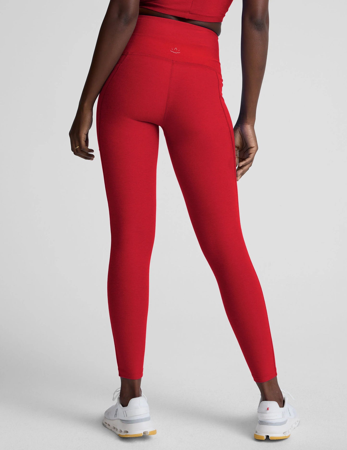 Spacedye Pocket Midi Legging - Holly Red Heather