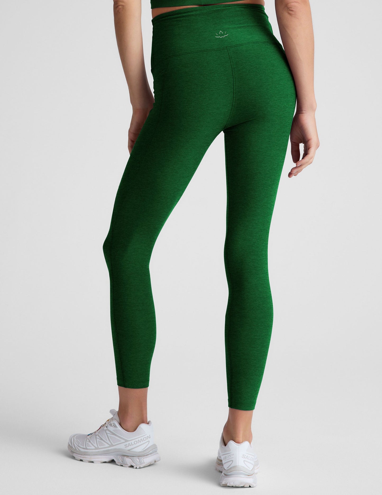 Spacedye Pocket High Waisted Midi Legging - Summer Thyme Green Heather