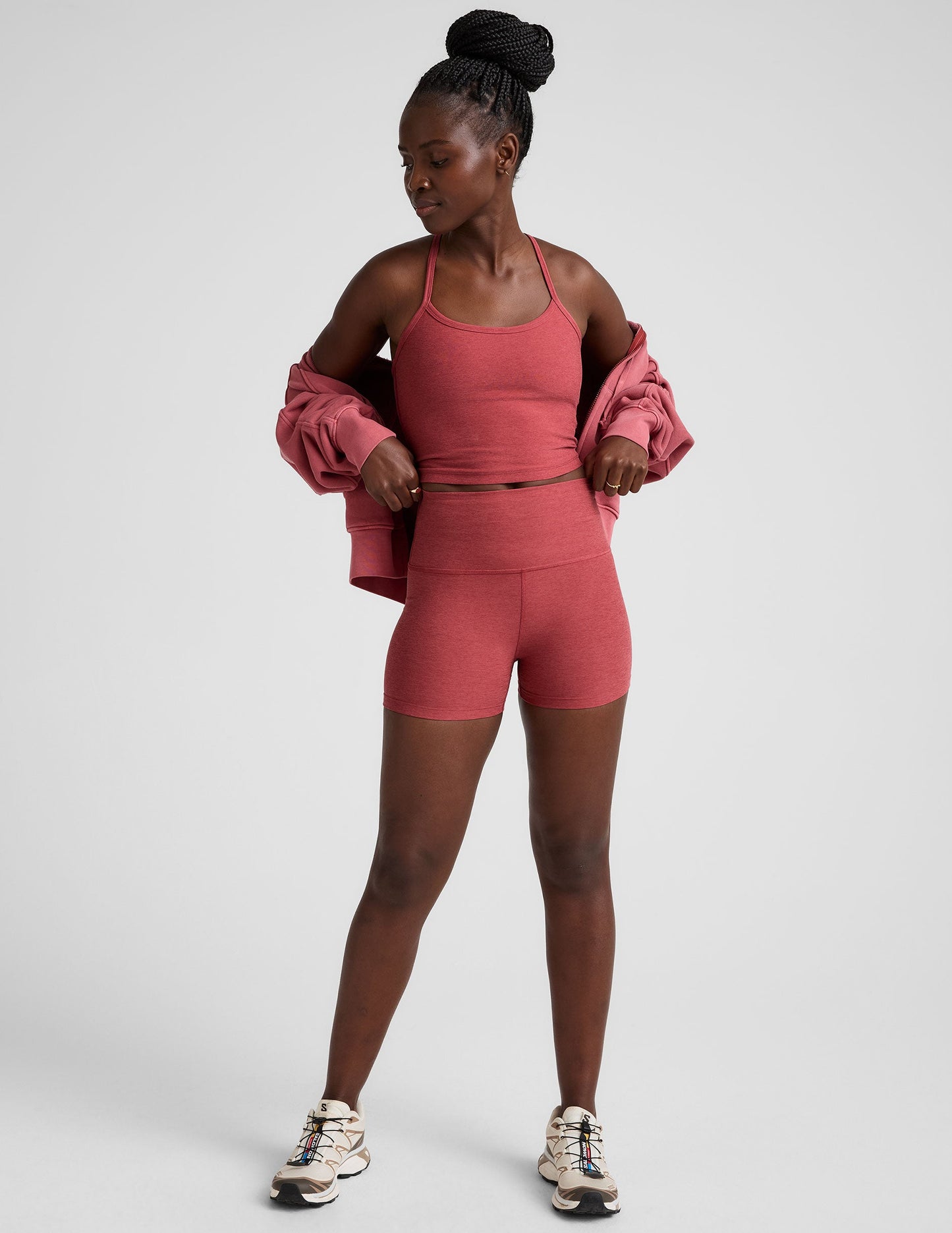Spacedye All For Run Short - Faded Rose Heather