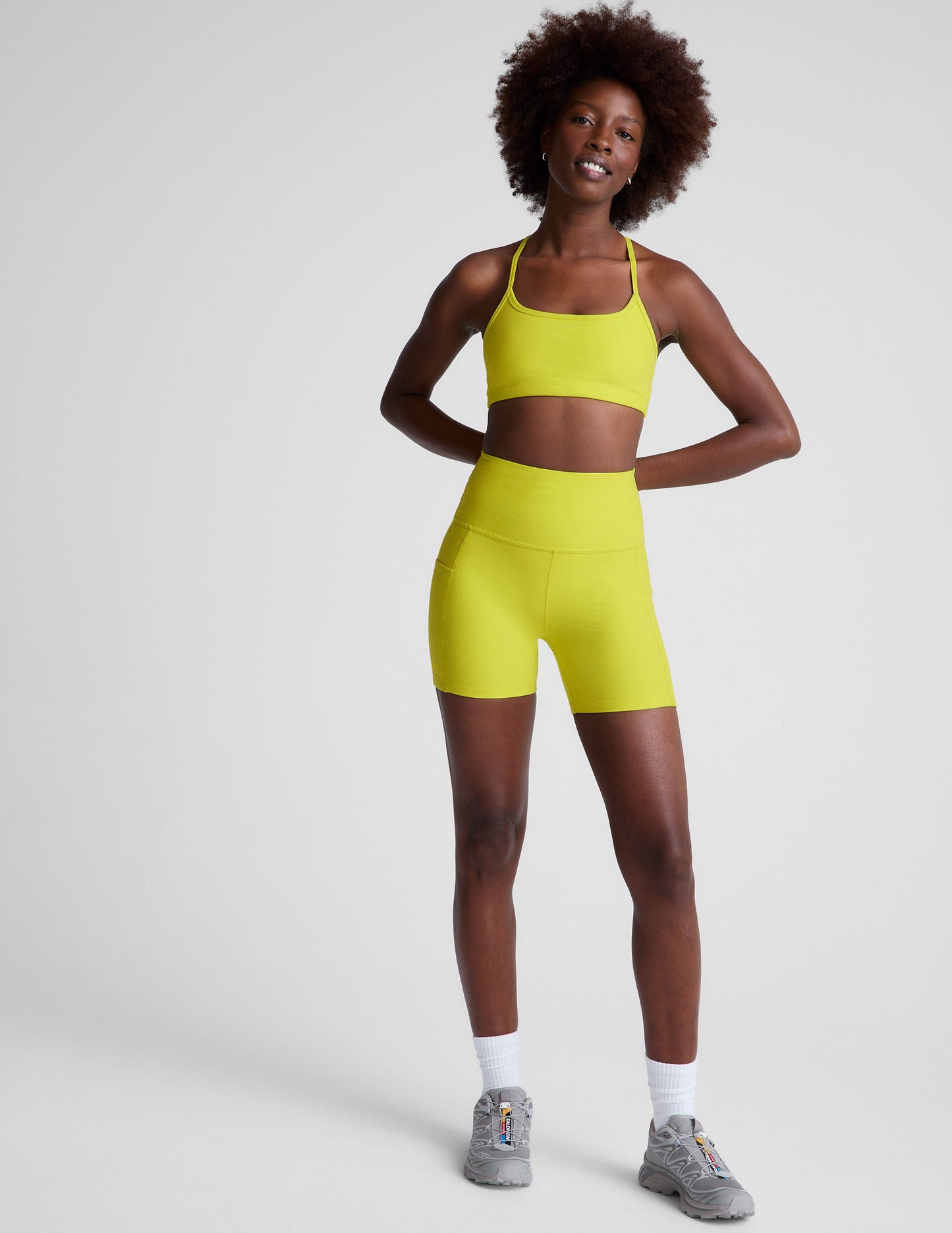 Spacedye Keep Pace Pocket Short - Citrus Pop Hthr