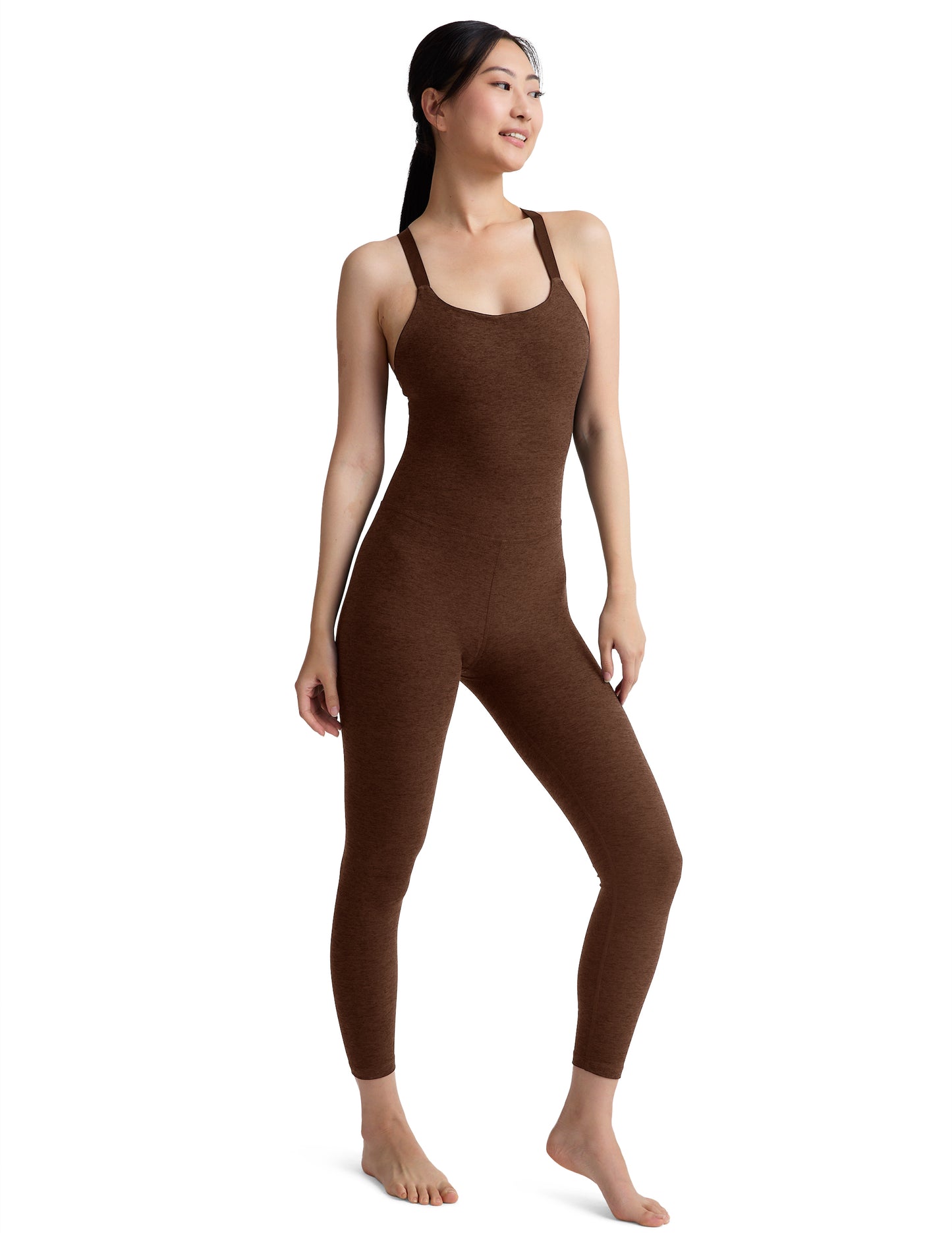 Play The Angles Bodysuit - Dark Chocolate Heather