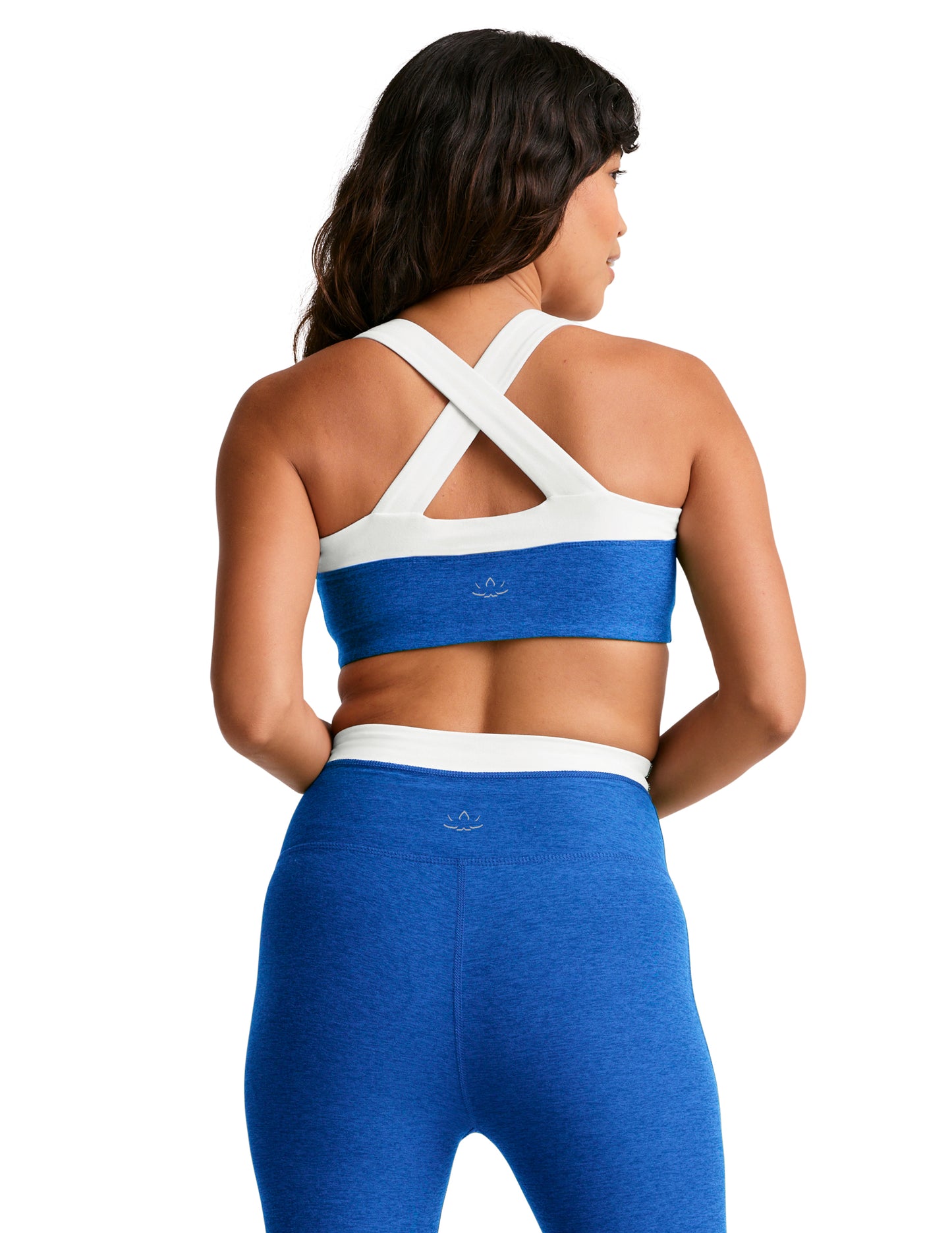 Spacedye Trophy Bra - Court Blue Hthr/Cloud White