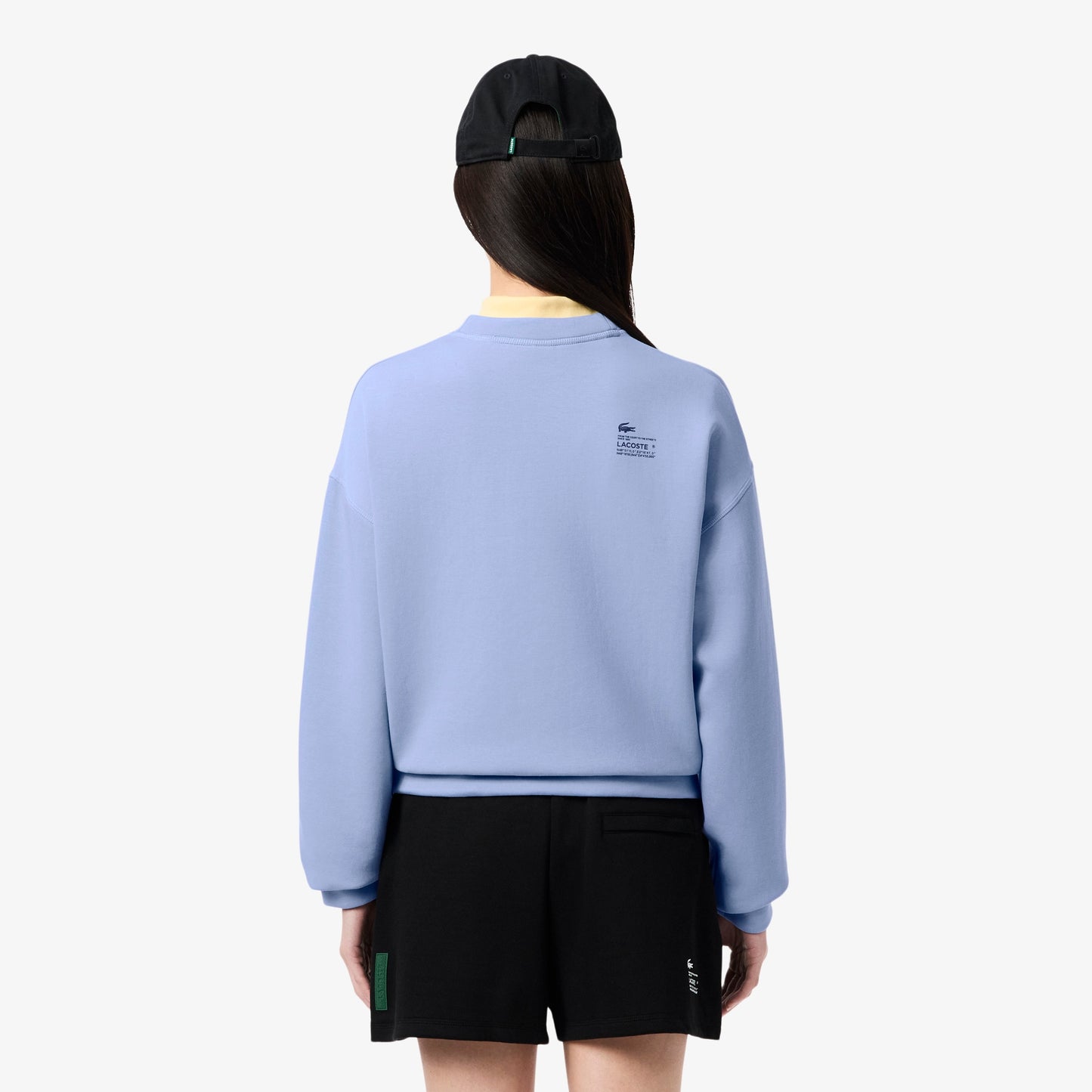 Oversized Cotton Sweatshirt - Delphinium