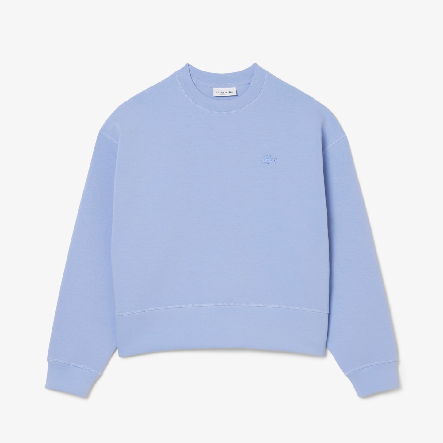 Oversized Cotton Sweatshirt - Delphinium