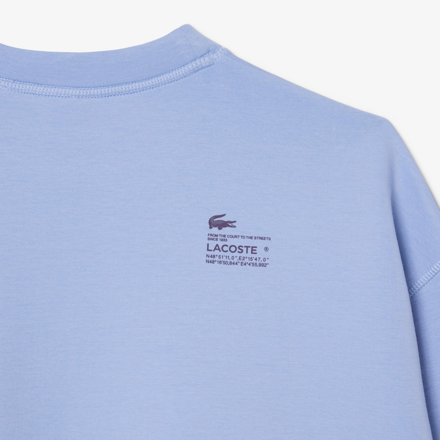 Oversized Cotton Sweatshirt - Delphinium