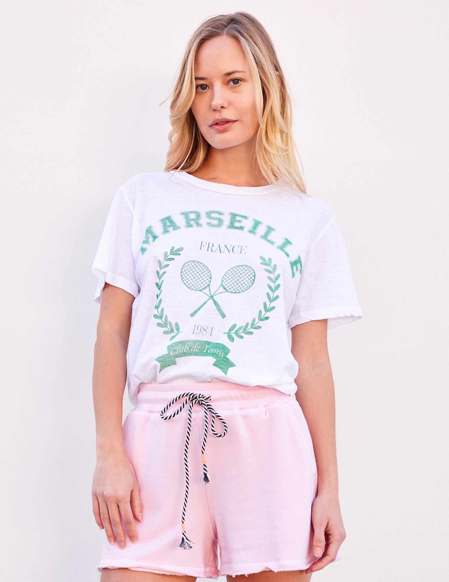 Marseille Crew Neck Tee - Optic White