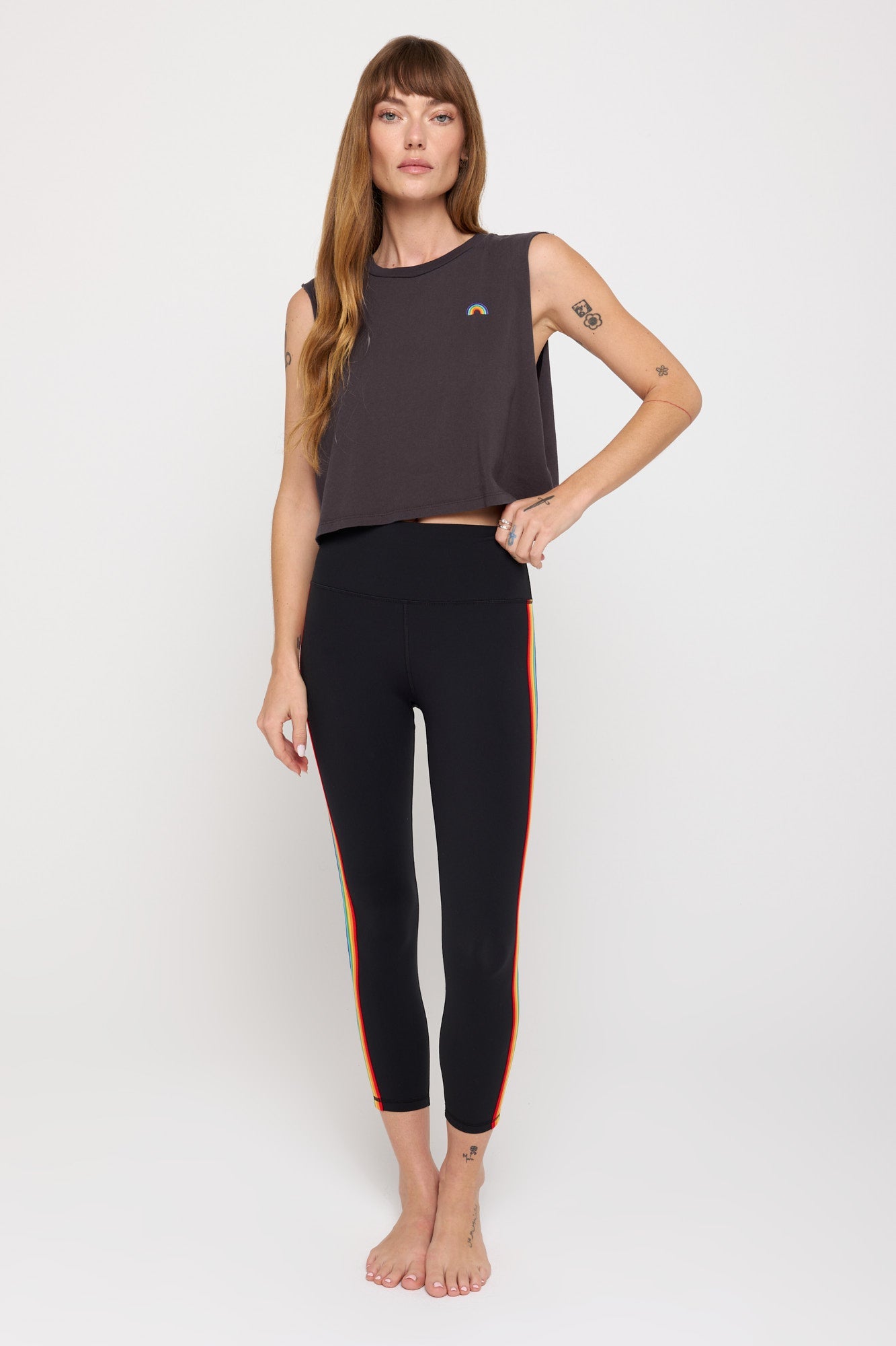 Rainbow Callie Crop Tank