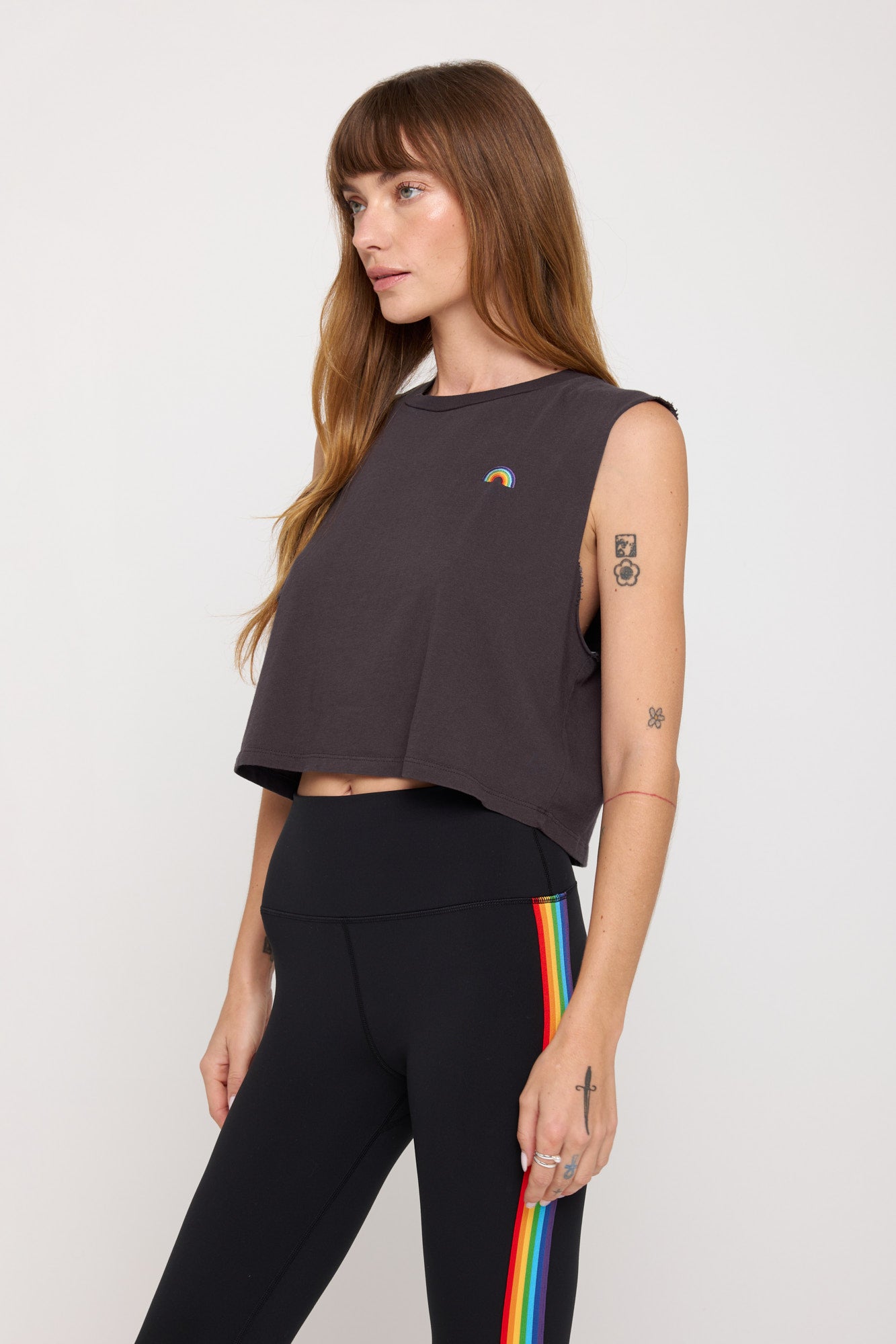 Rainbow Callie Crop Tank