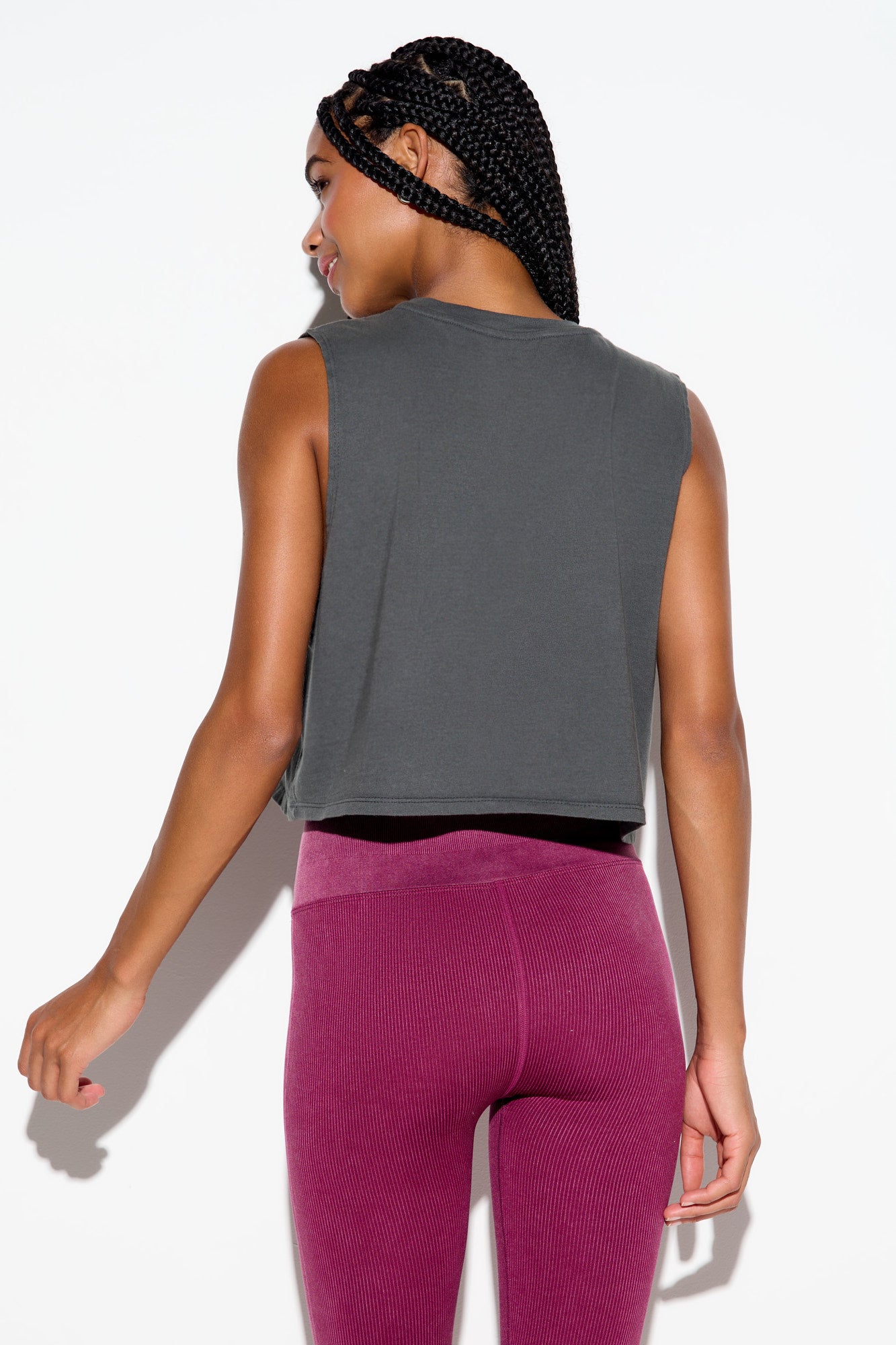 Spellbound Spirit Crop Tank - Ash